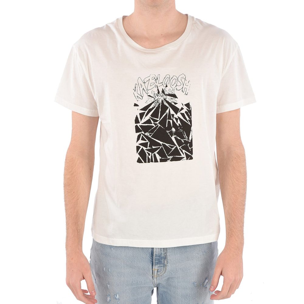 Celine White Cotton T-Shirt