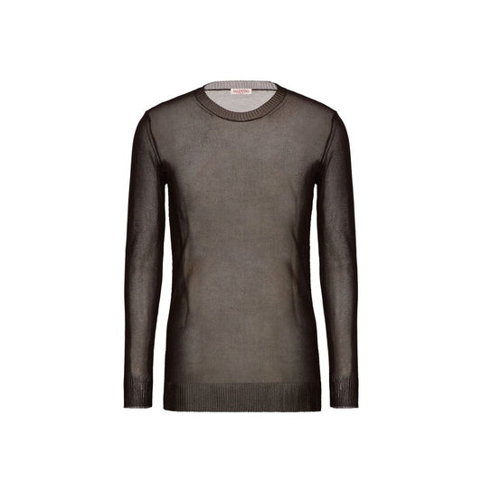 Valentino Garavani Brown Silk Sweatshirt