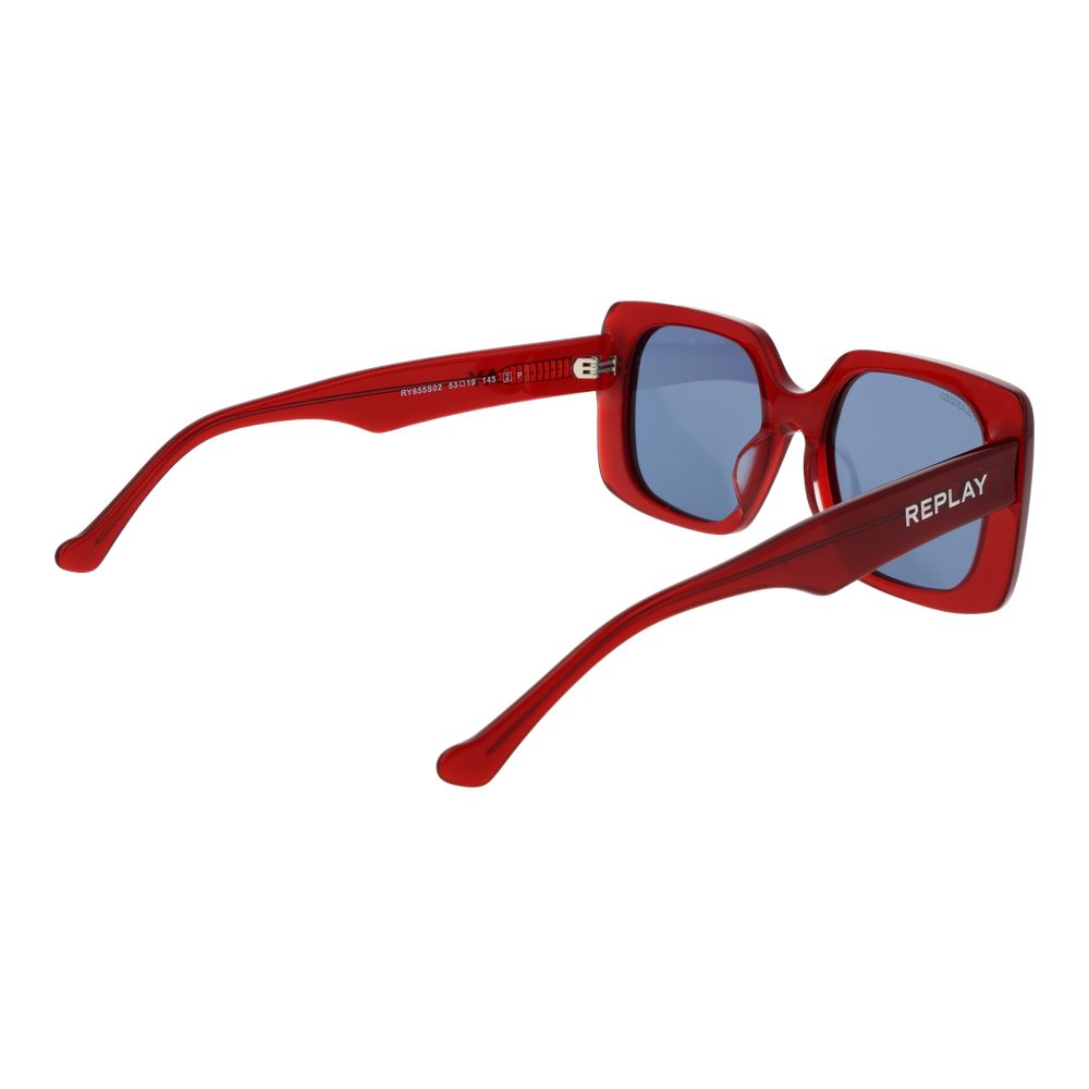 Replay Red Acetate Sunglasses