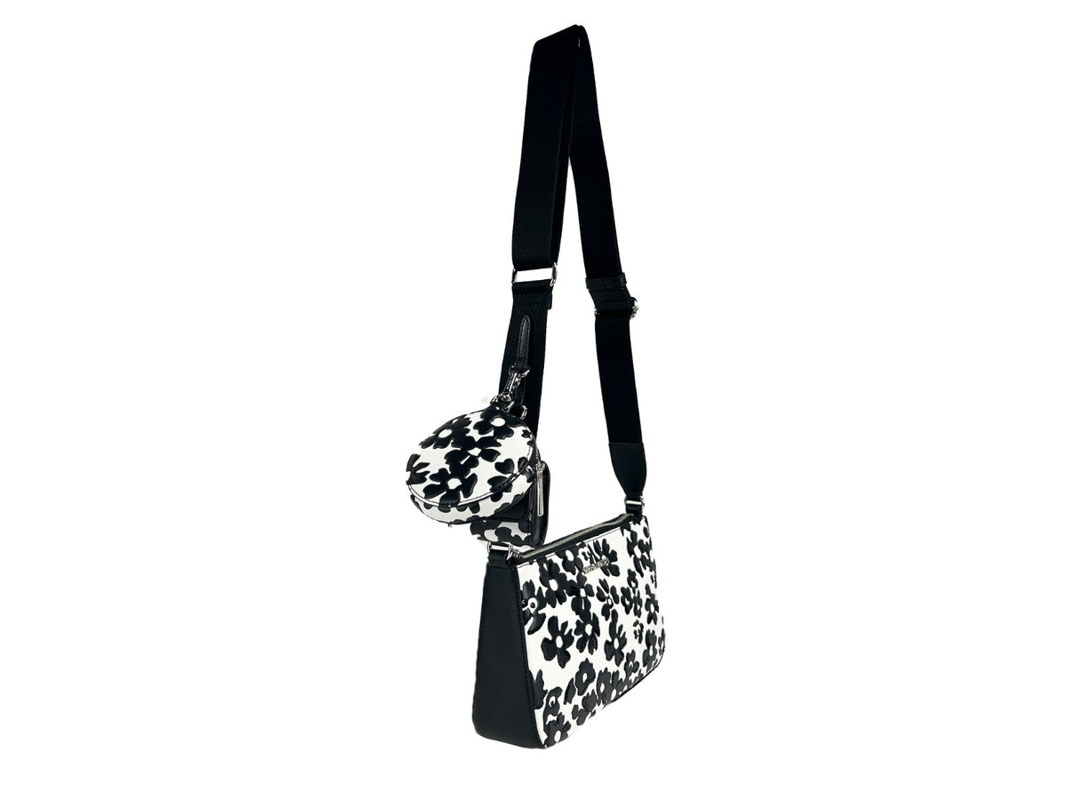 Michael Kors Floral Crossbody Tech Attachment Bag Purse