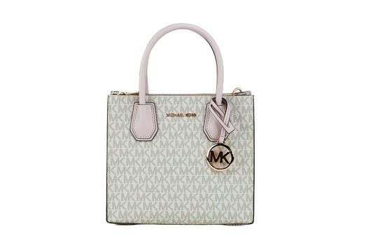 Michael Kors Medium Mercer Messenger Crossbody Tote (Powder Blush Multi)
