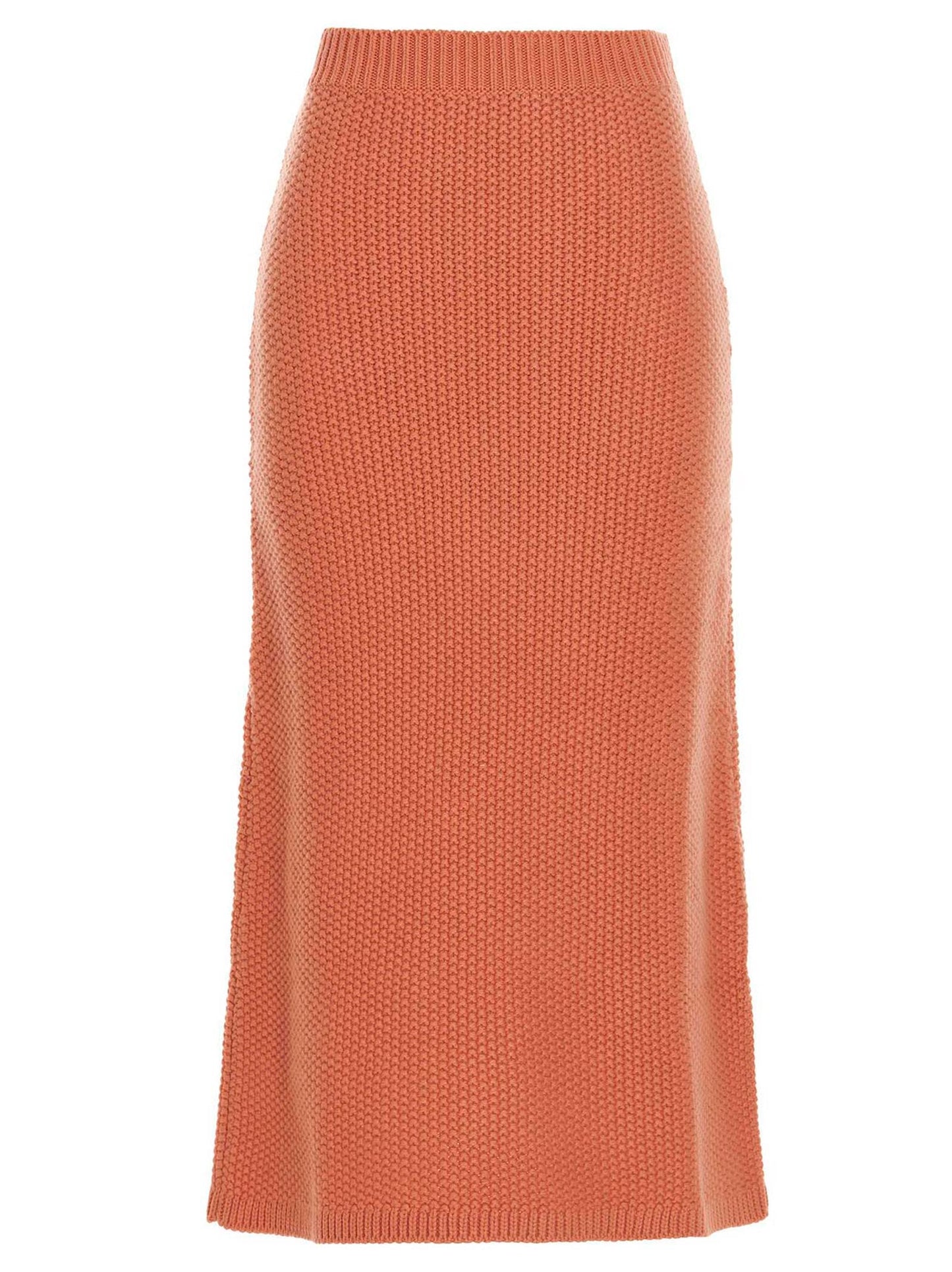 Chloé Orange Cashmere Mini Skirt