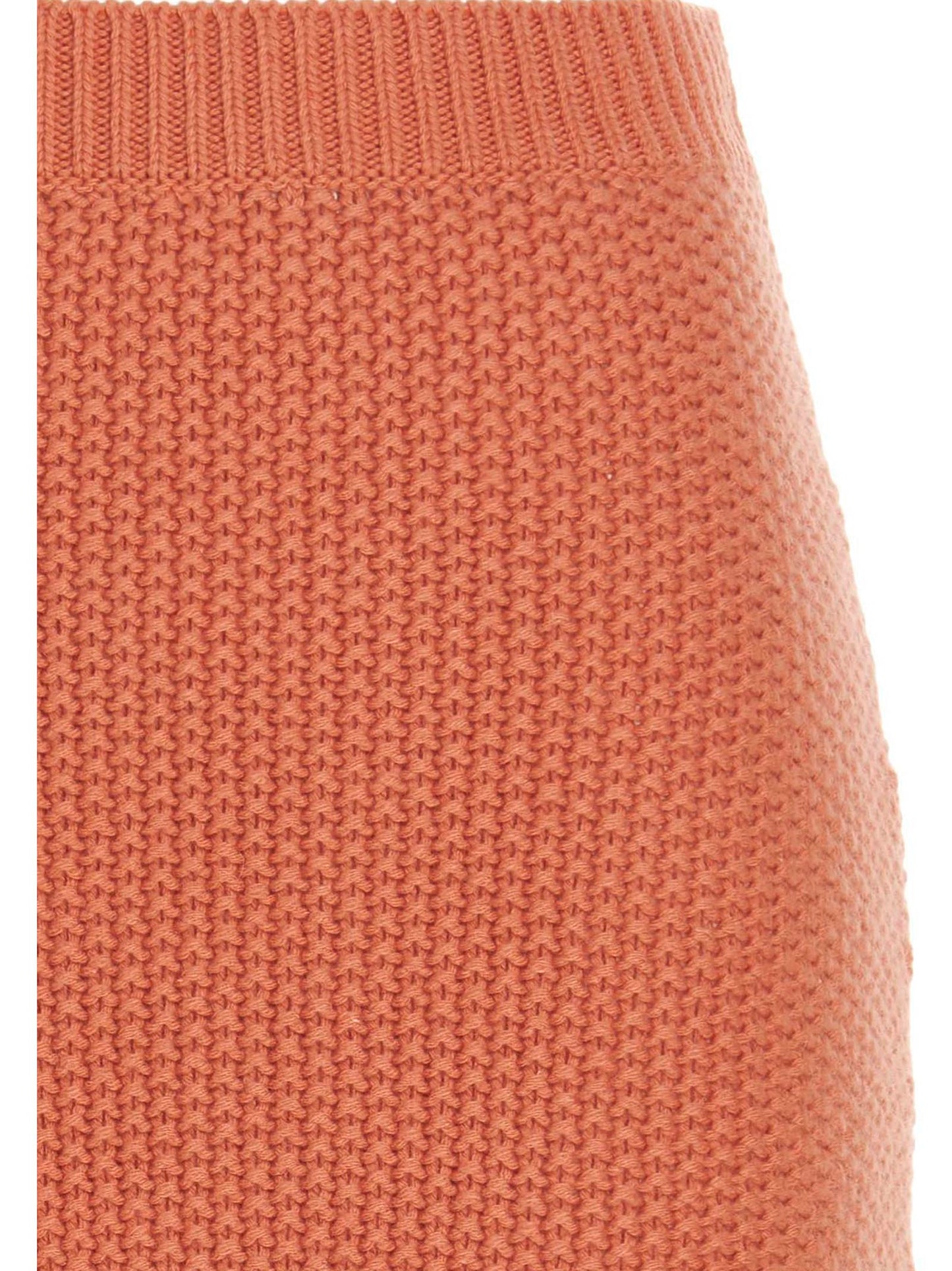 Chloé Orange Cashmere Mini Skirt
