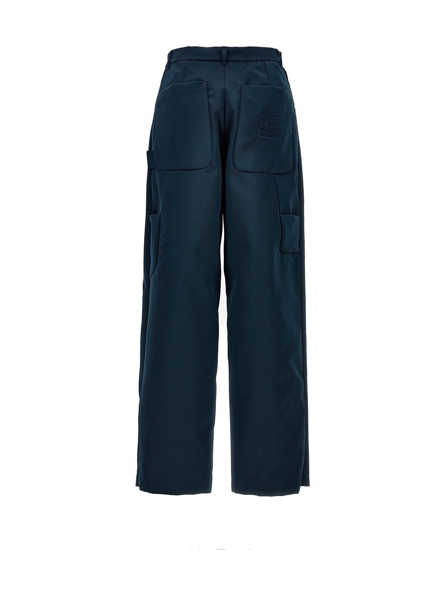 Etro Blue Polyester Cargo Pants