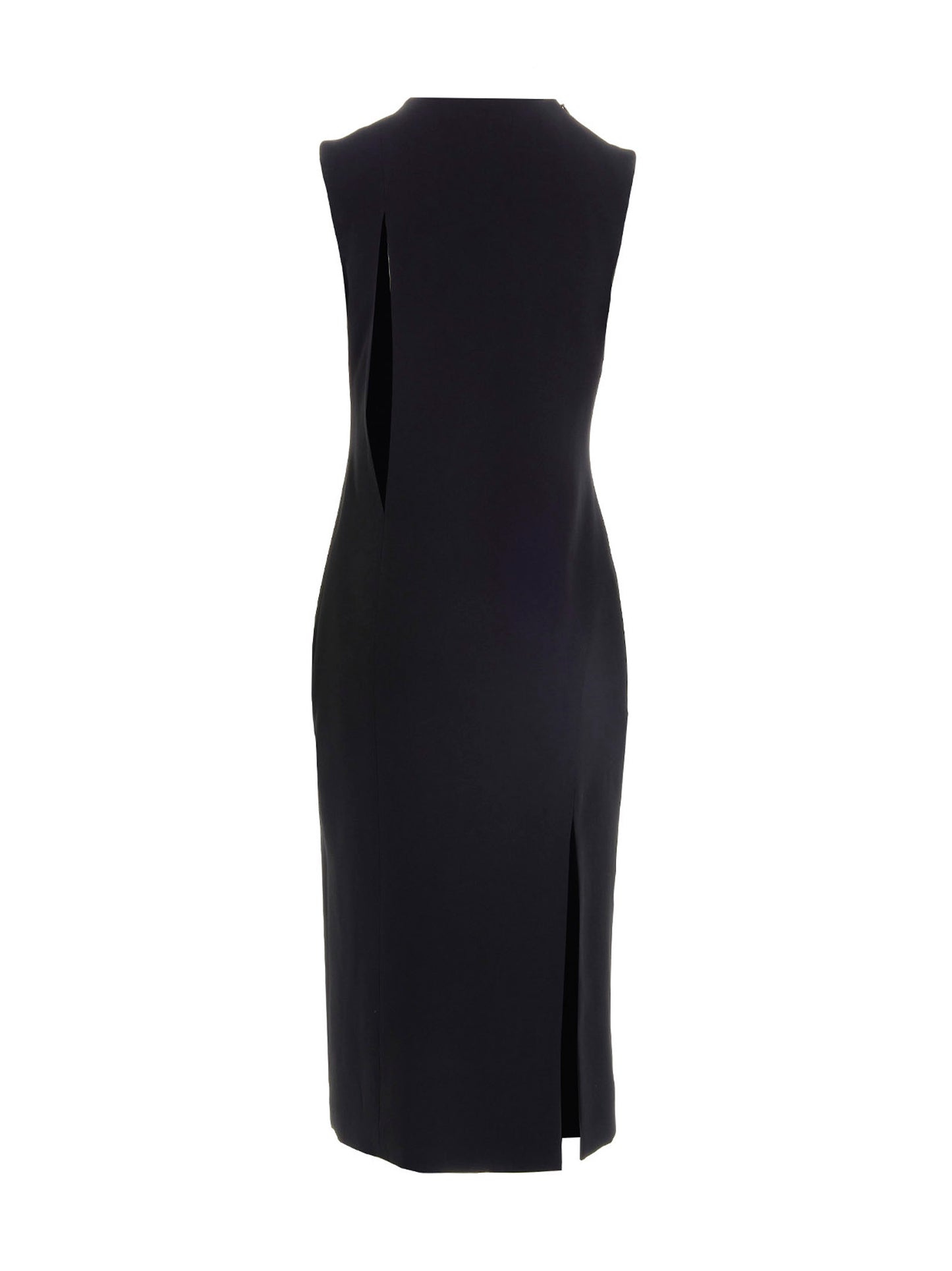 Versace Black Acetate Midi Dress