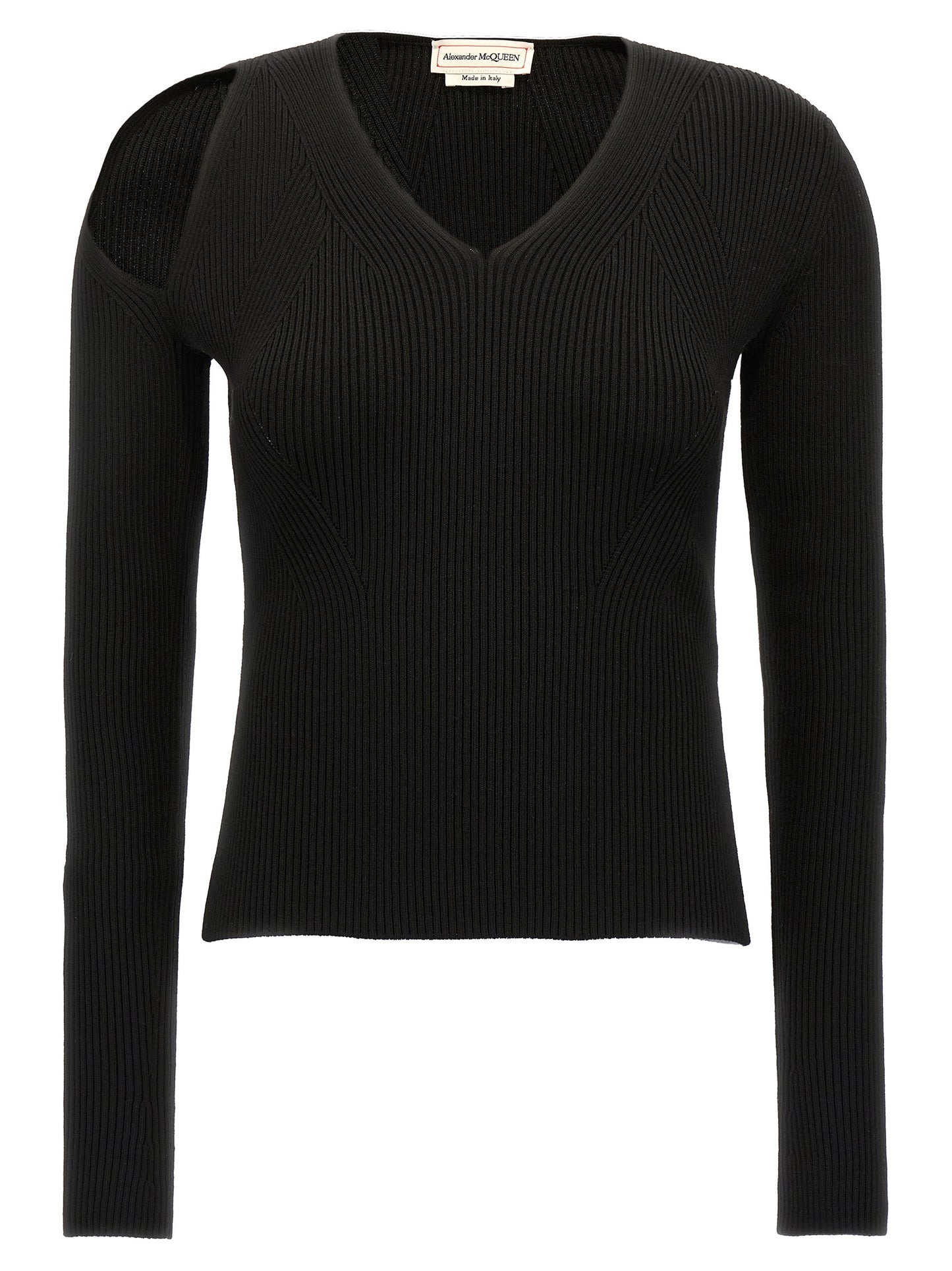 Alexander McQueen Black Wool Cardigan