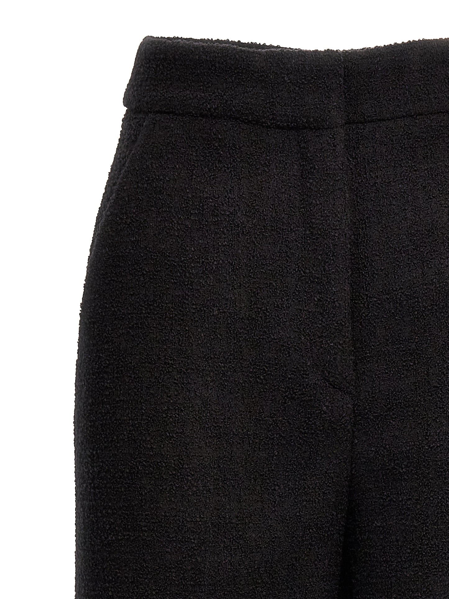 Moschino Black Wool Cropped Pants