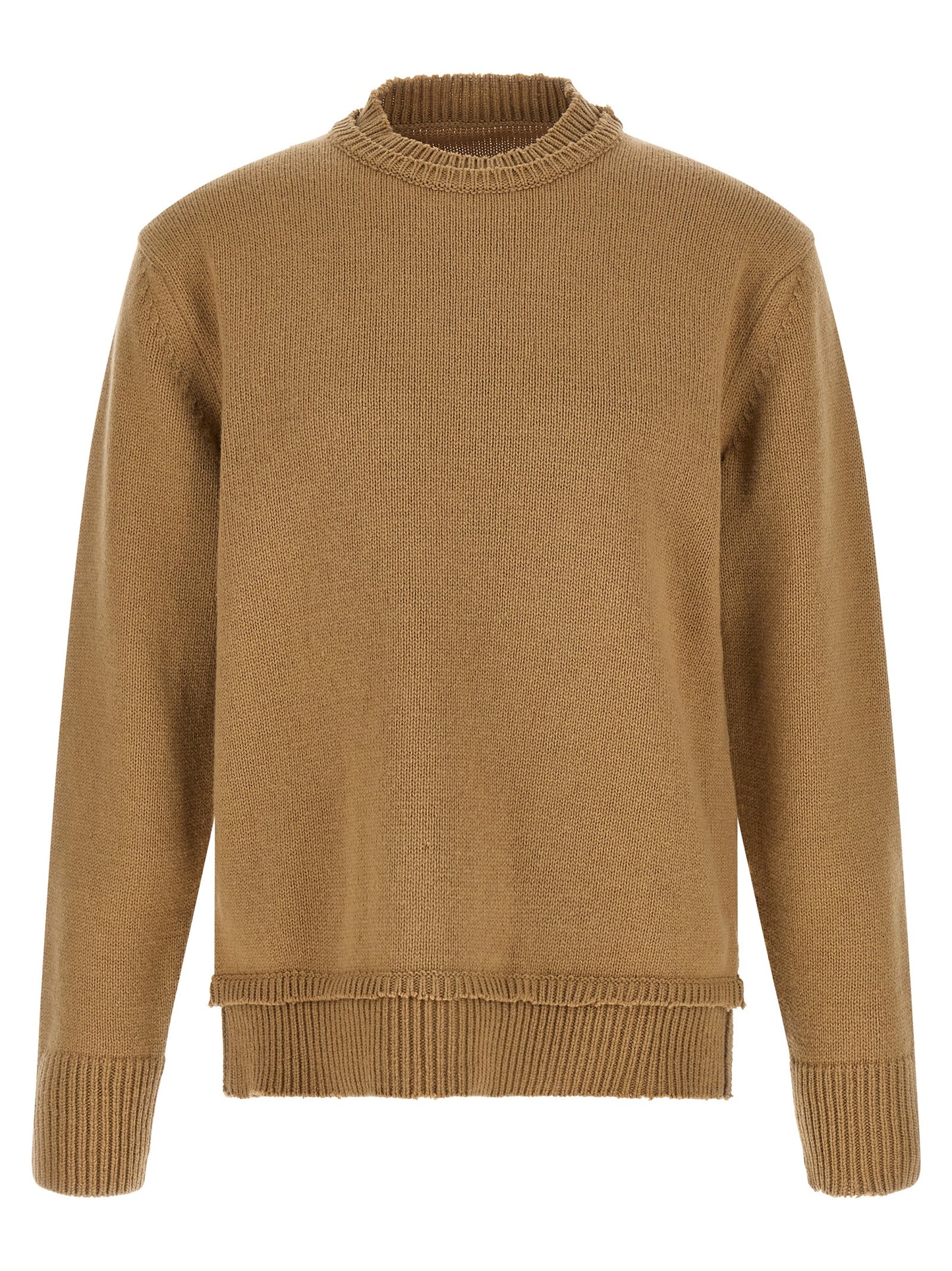 Maison Margiela Beige Wool Cardigan
