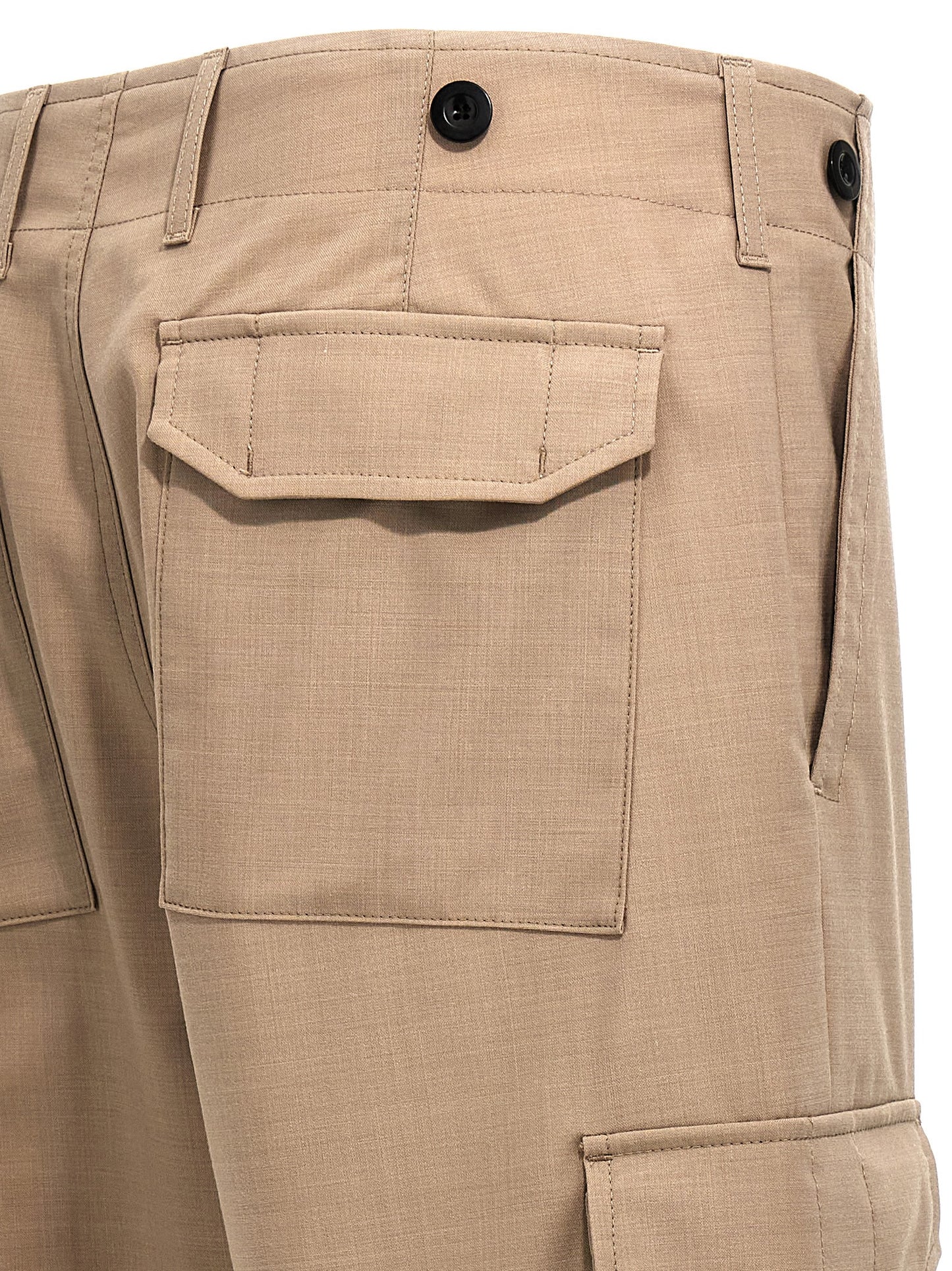 Department 5 Beige Polyester Cargo Pants