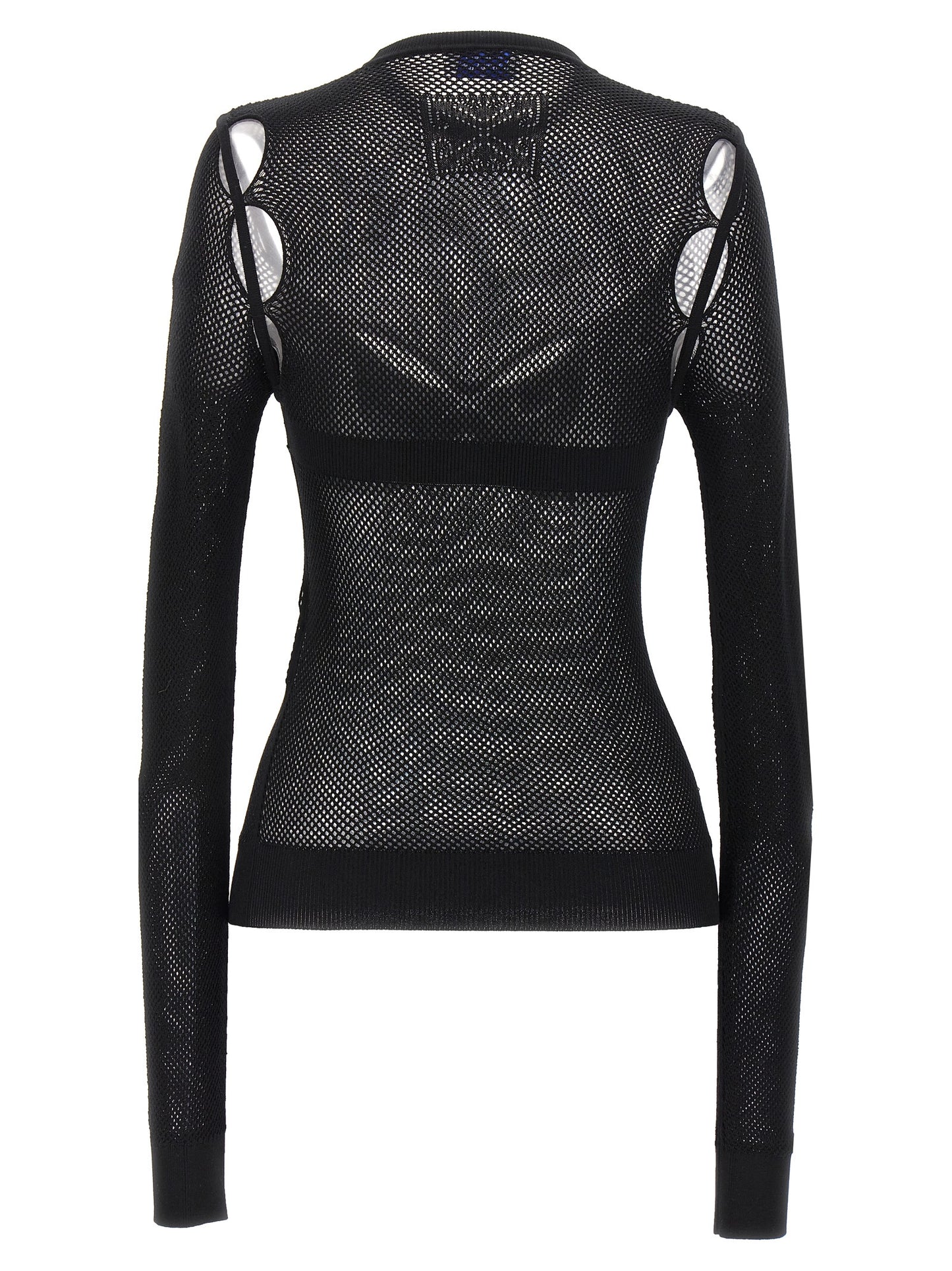 Off-White Black Viscose Tank Tops