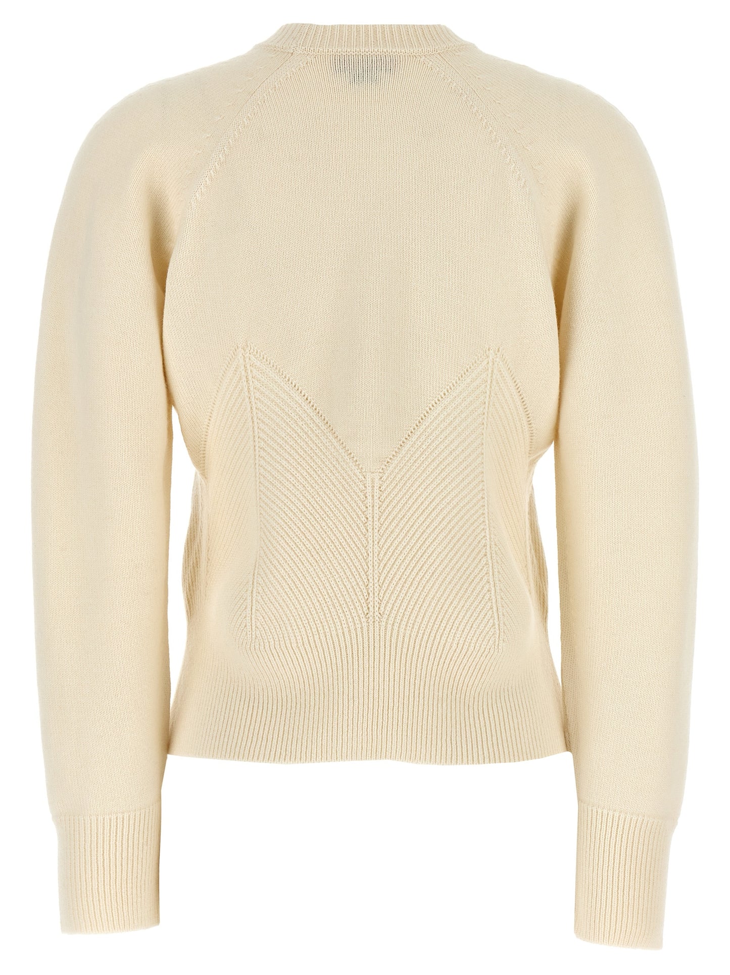 Alexander McQueen White Wool Cardigan