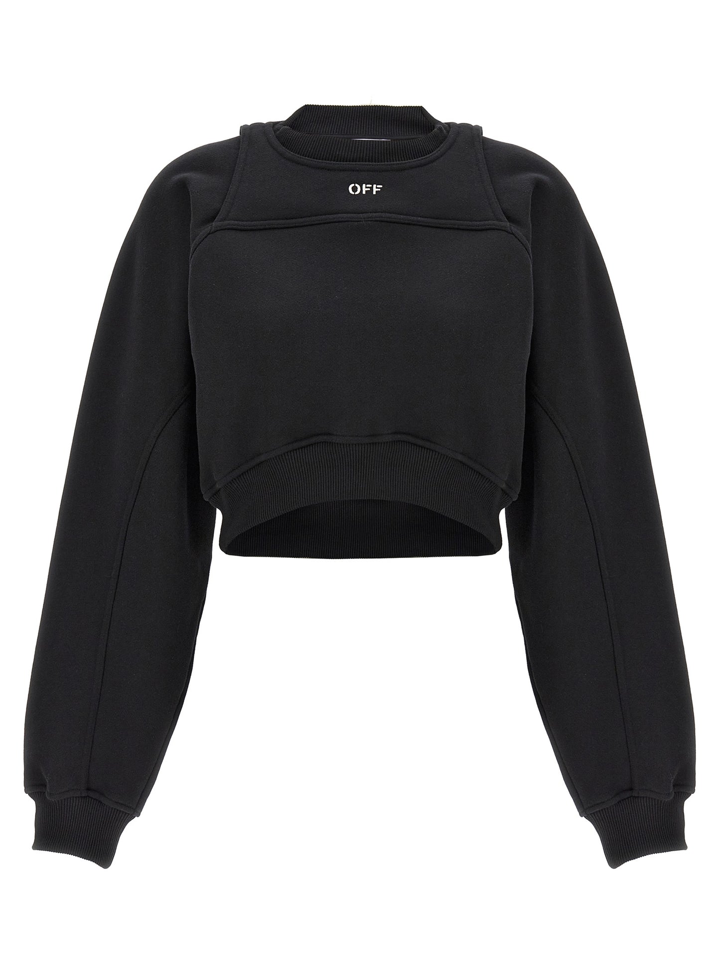 Off-White Bicolor Cotton Sweatshirt