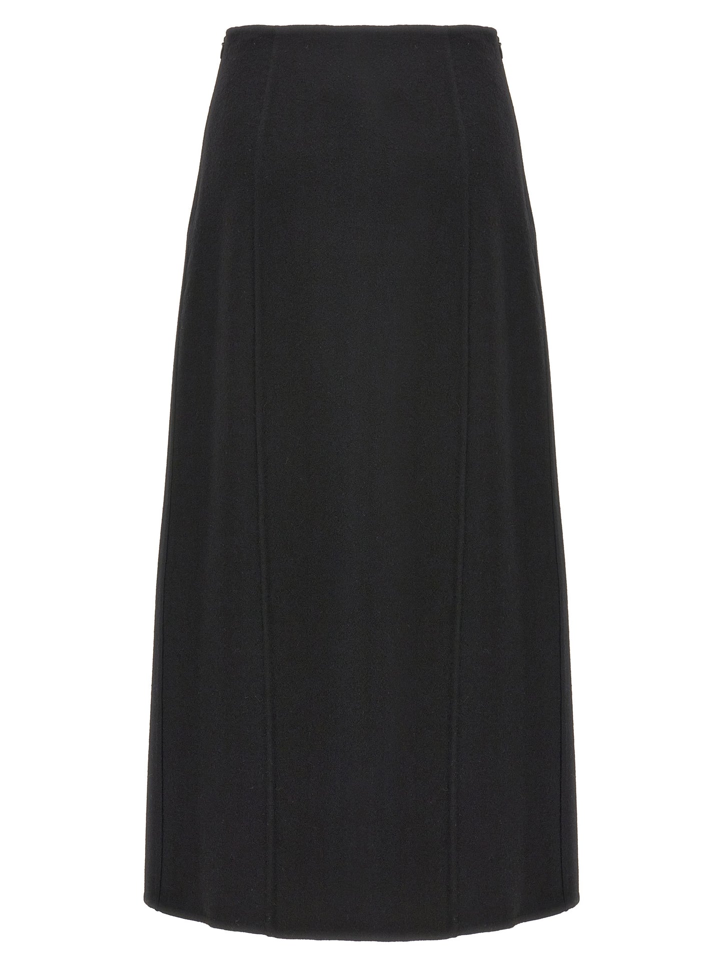Ermanno Scervino Black Virgin Wool Mini Skirt