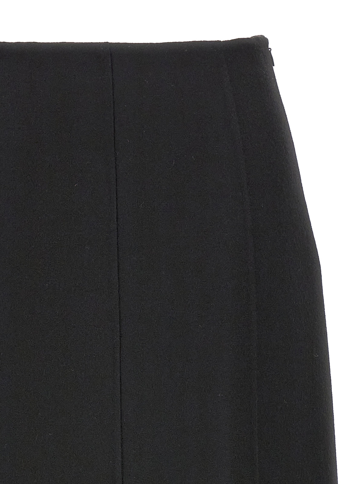 Ermanno Scervino Black Virgin Wool Mini Skirt