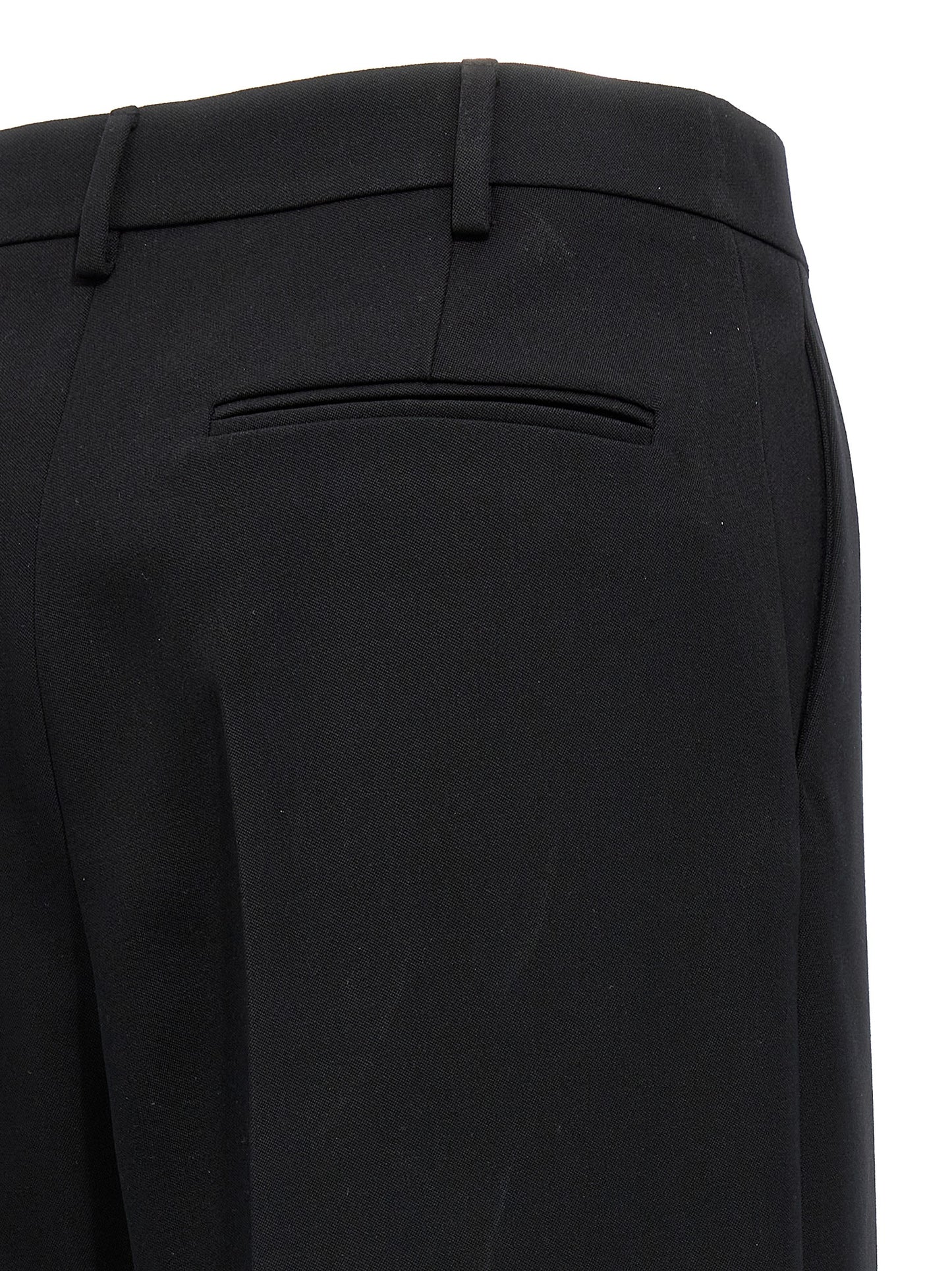 Valentino Garavani Black Virgin Wool Dress Pants