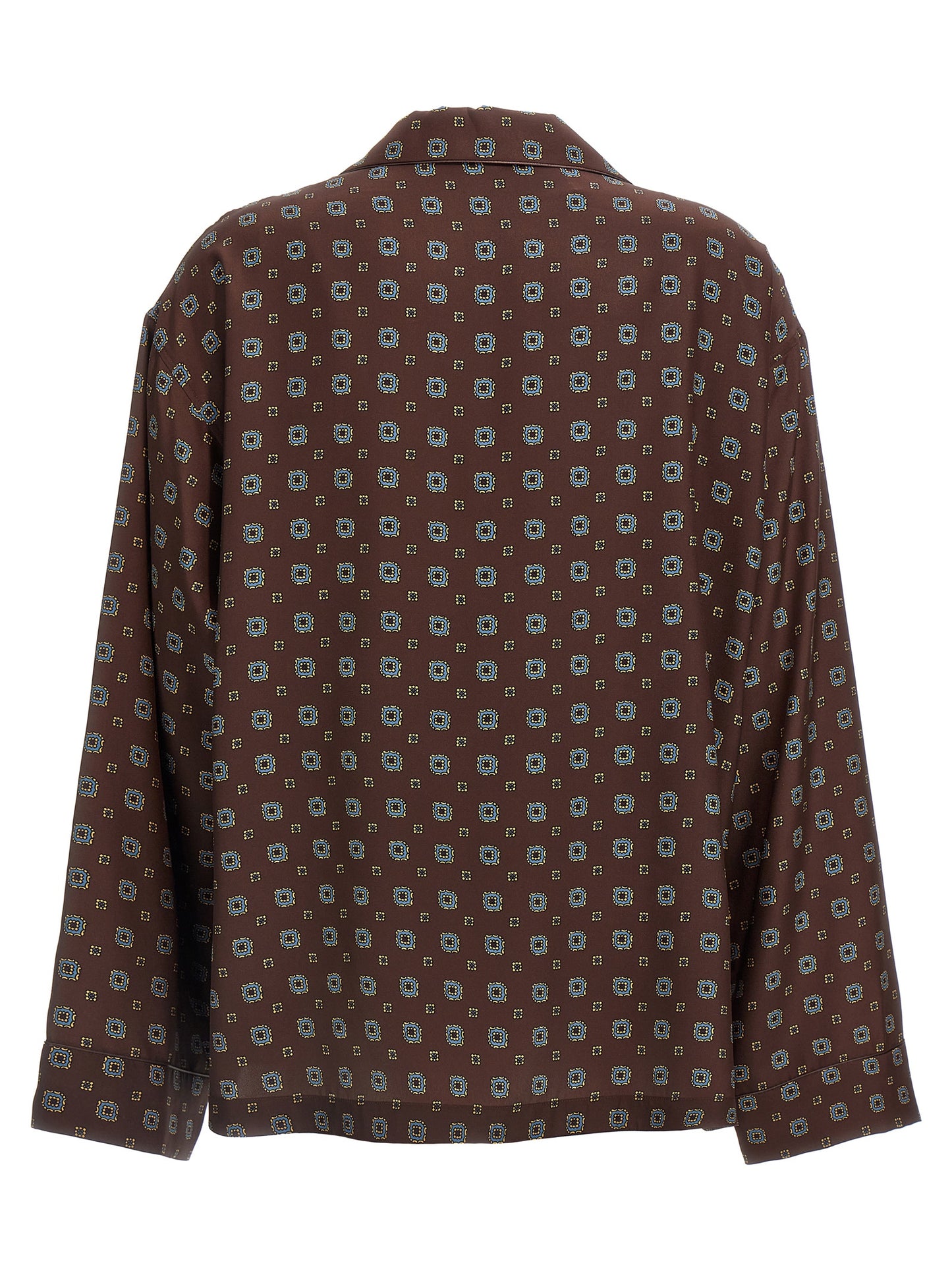Moschino Brown Silk Blouse