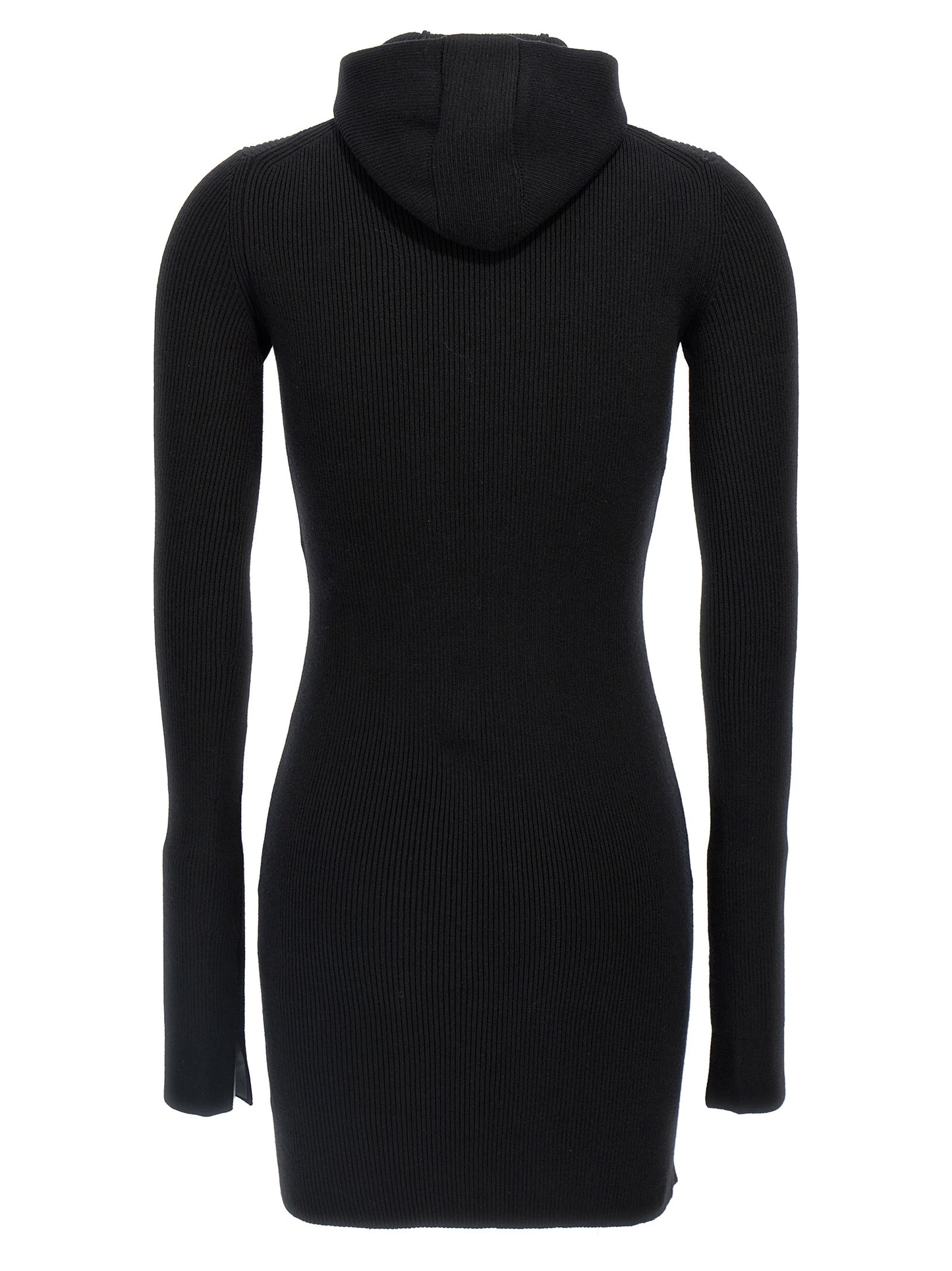 Fendi Black Wool Short Dress