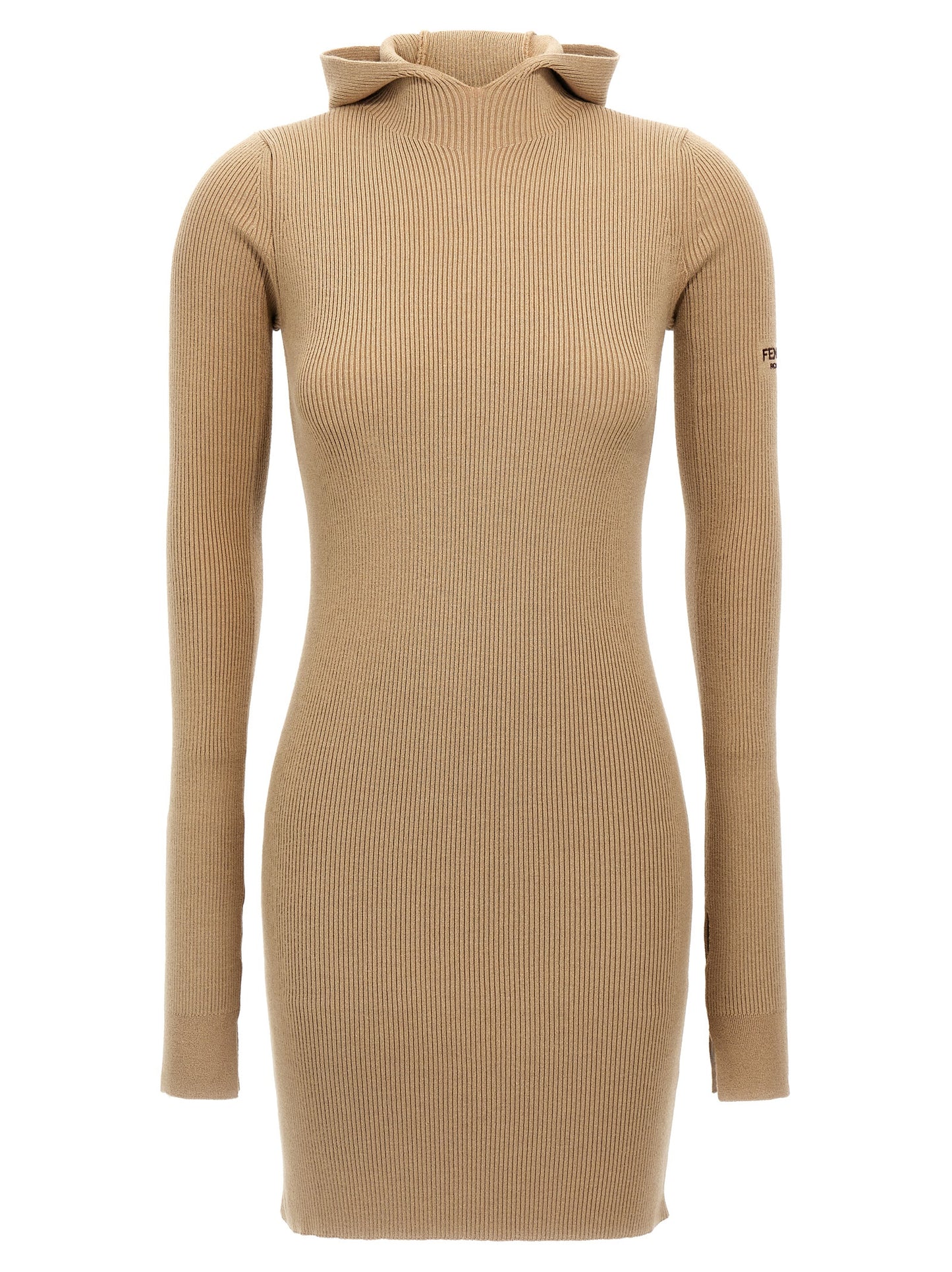 Fendi Beige Wool Short Dress