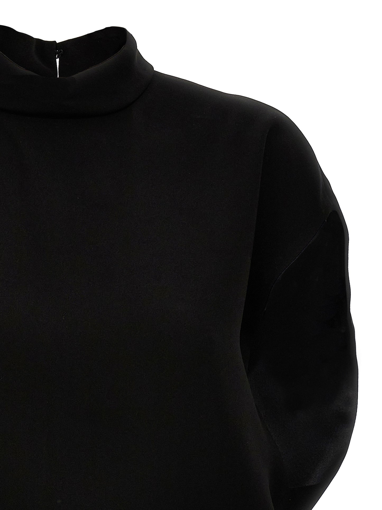 Max Mara Black Triacetate Short Dress