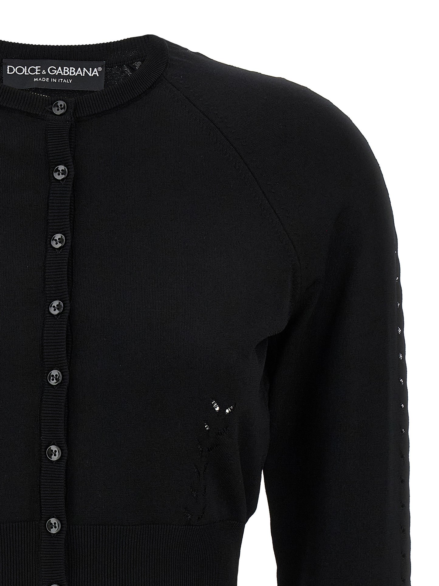 Dolce & Gabbana Black Viscose Cardigan