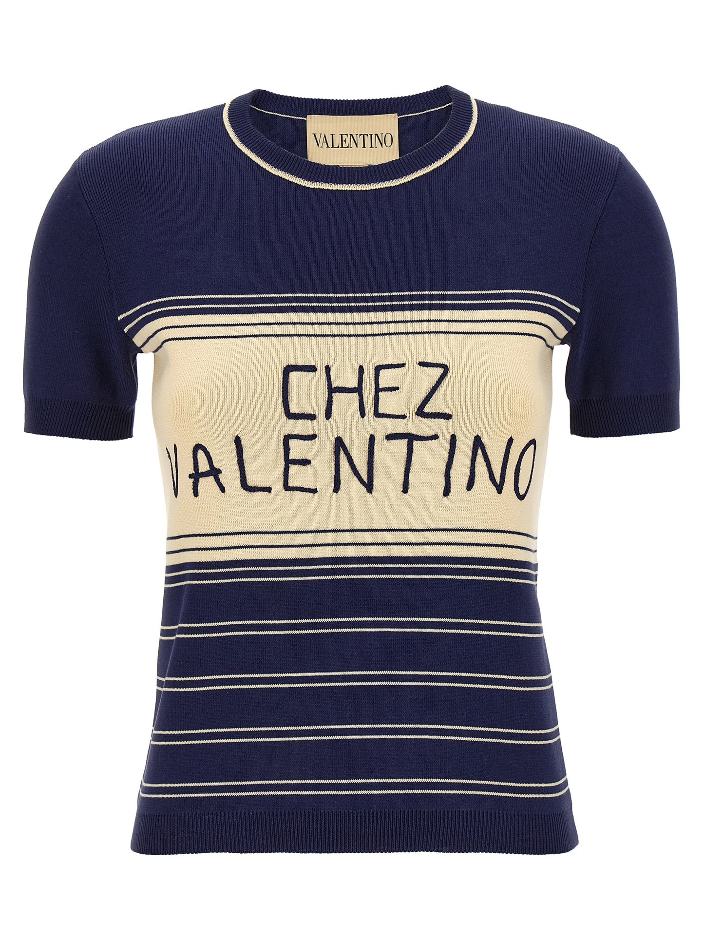 Valentino Garavani Blue Cotton T-Shirt