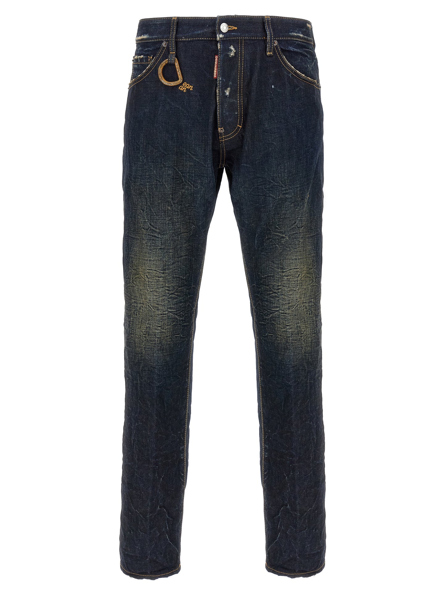 Dsquared² Blue Cotton Slim Fit Jeans