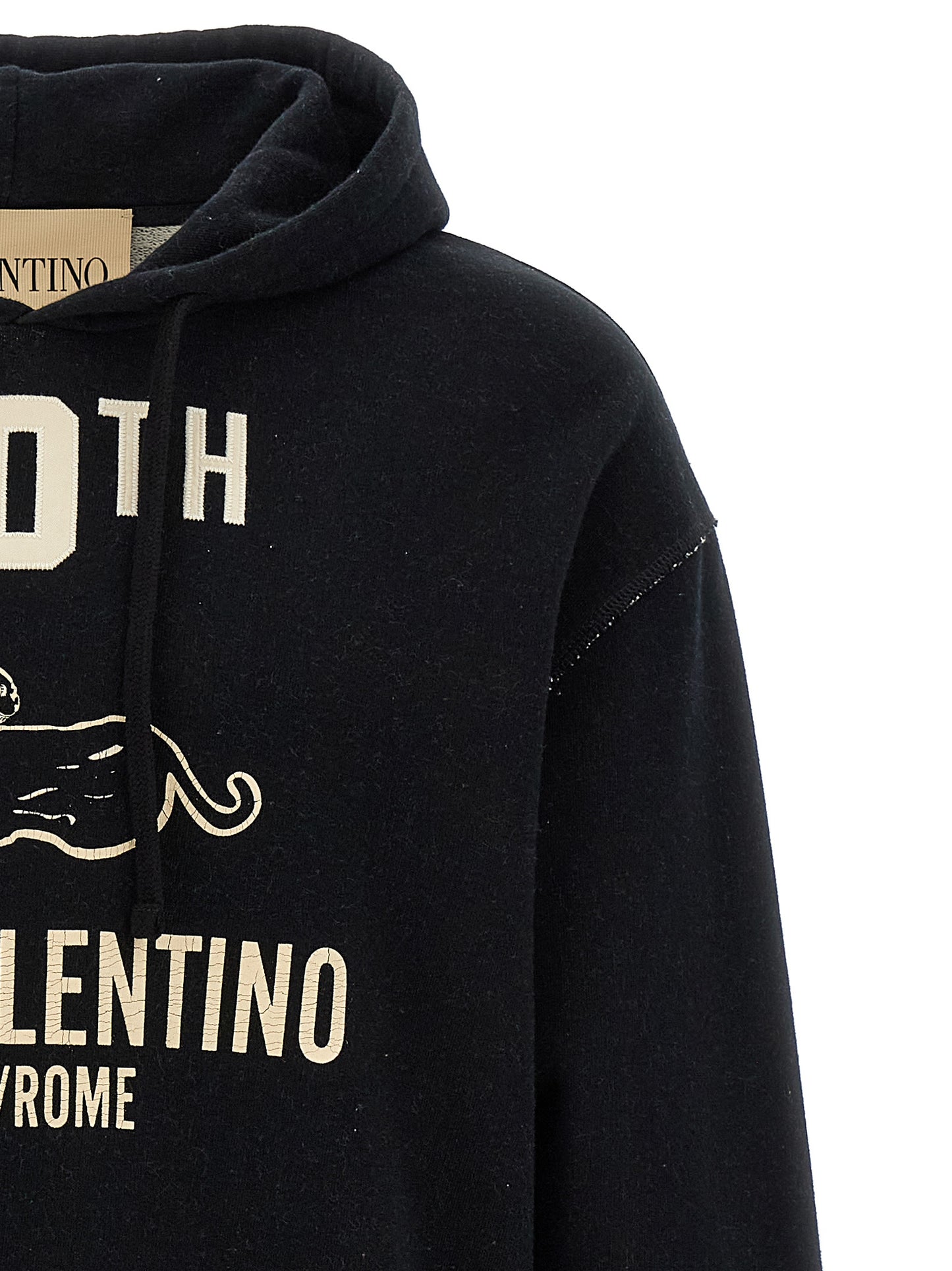 Valentino Garavani Black Cotton Sweatshirt