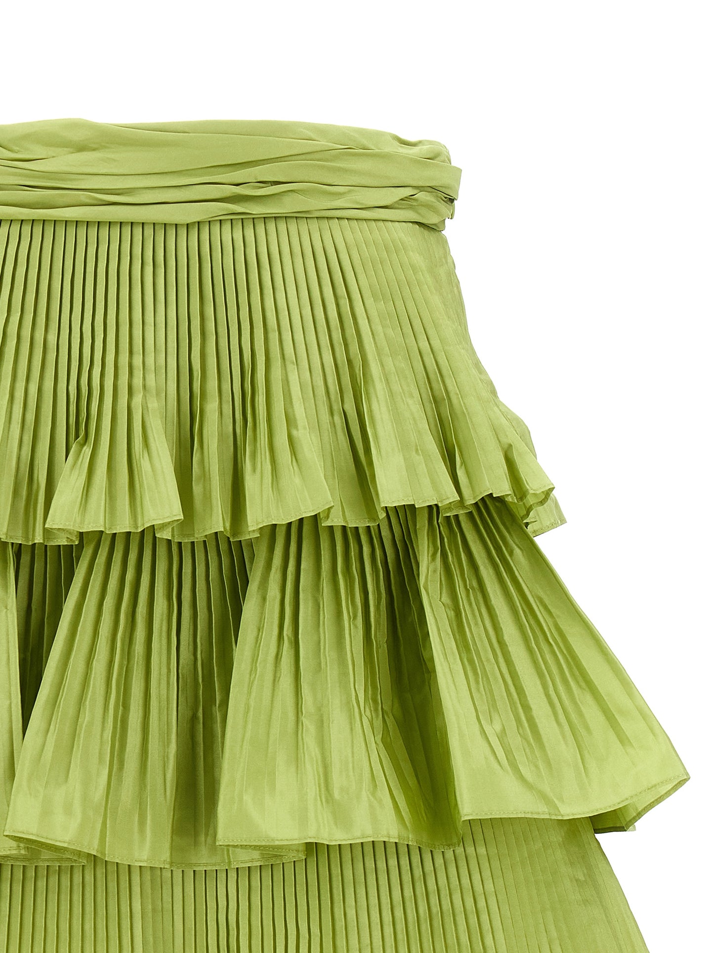 Valentino Garavani Bicolor Silk Long Skirt