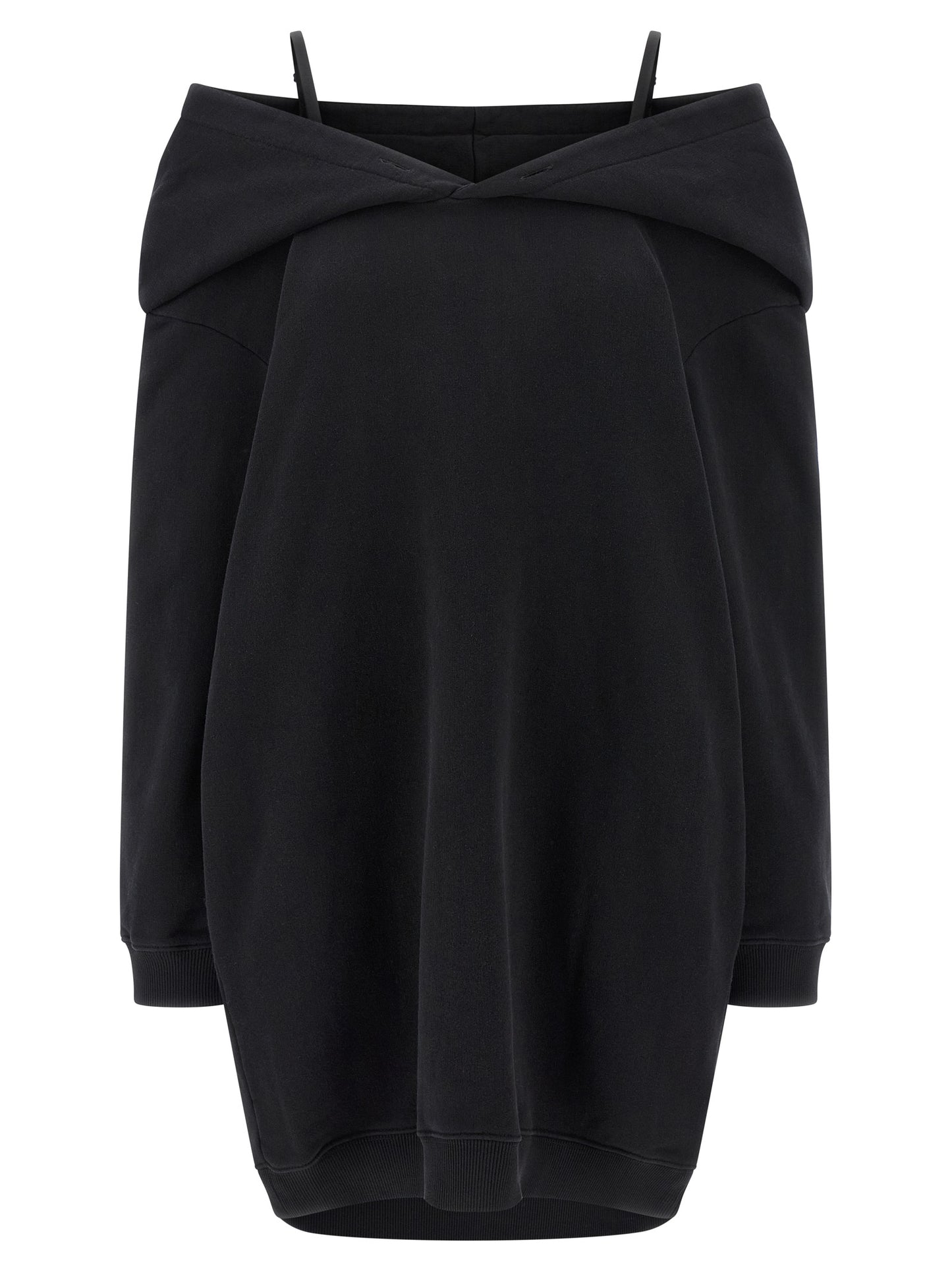 MM6 Maison Margiela Black Cotton Short Dress