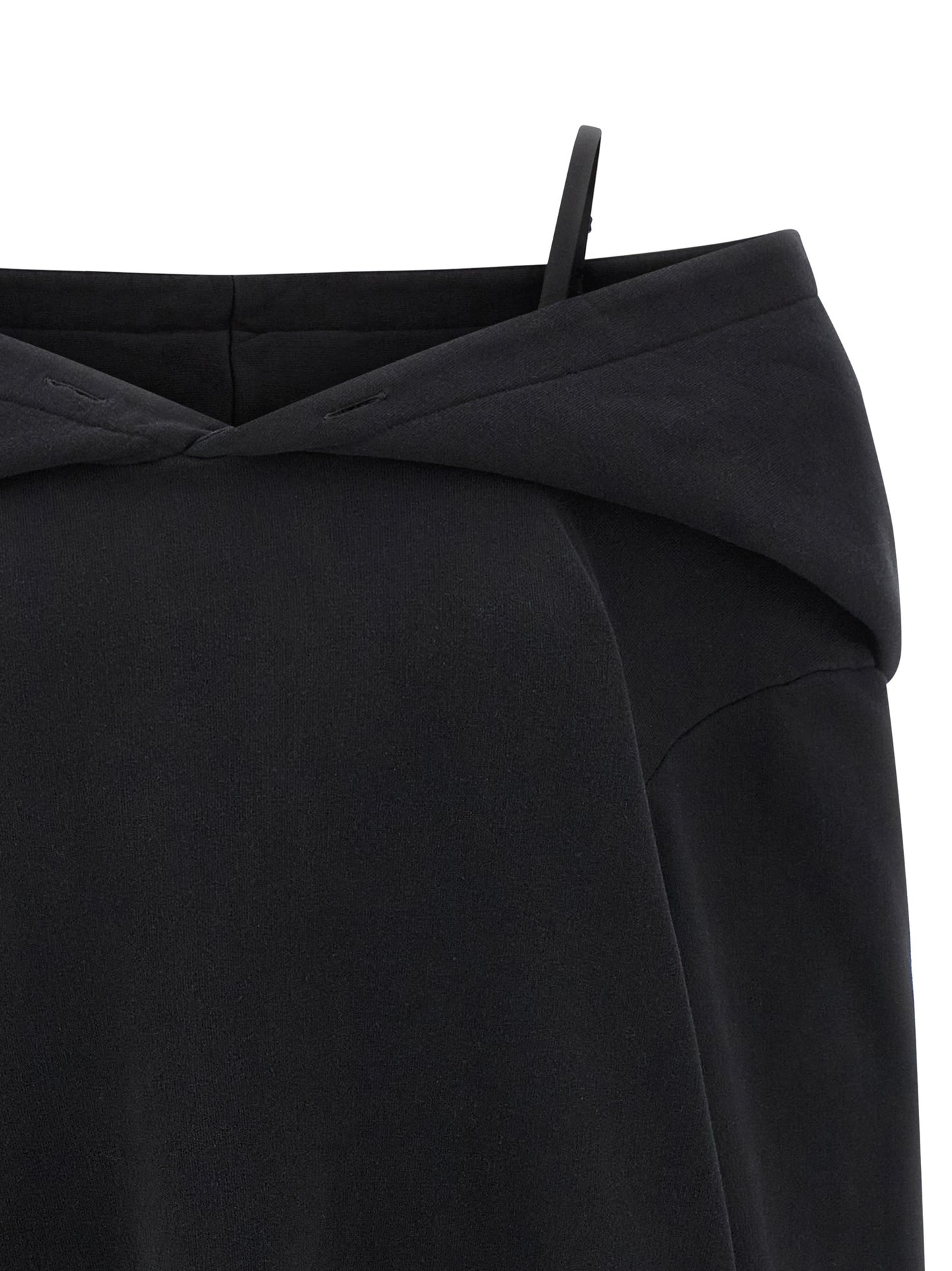 MM6 Maison Margiela Black Cotton Short Dress