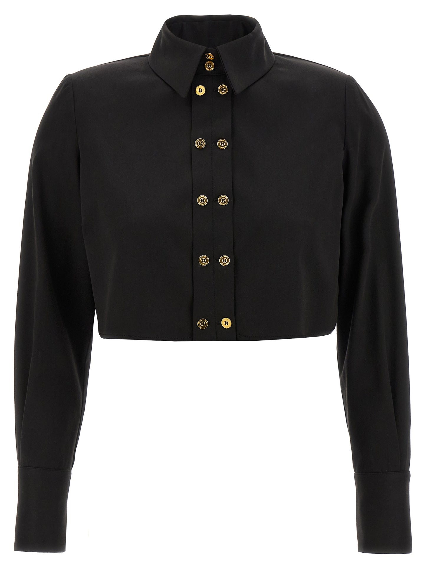 Elisabetta Franchi Black Lycra Blouse