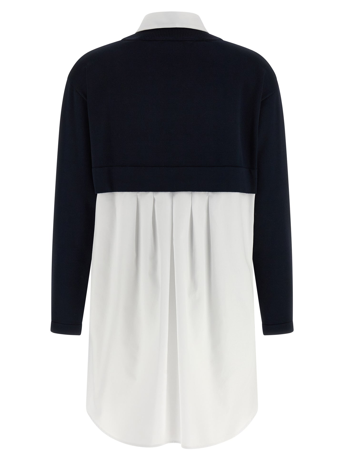 Elisabetta Franchi Blue Viscose Short Dress