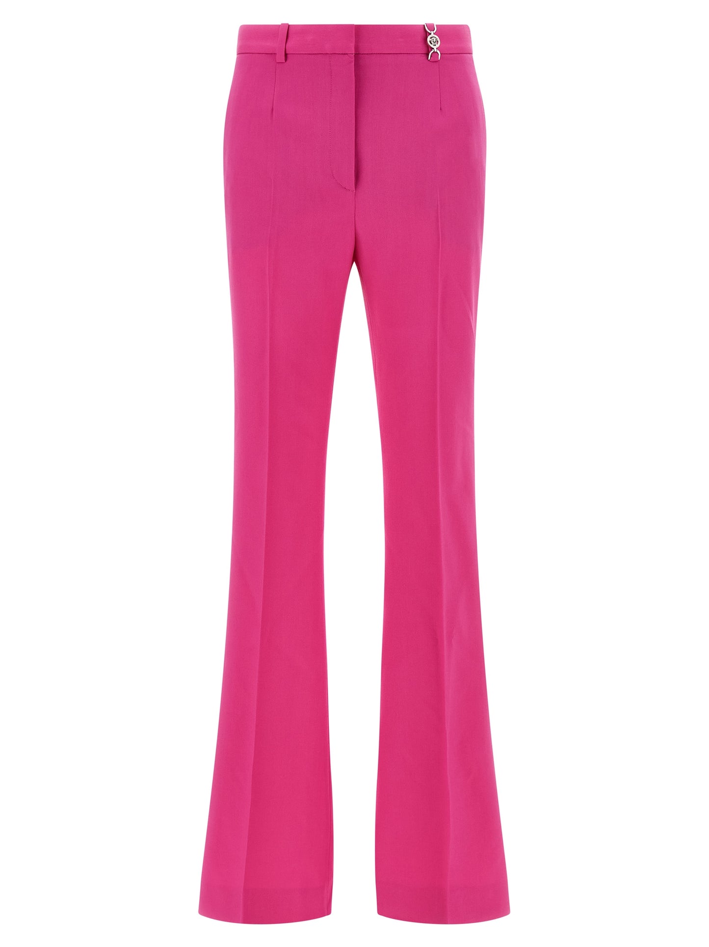 Versace Fuchsia Virgin Wool Flared Pants