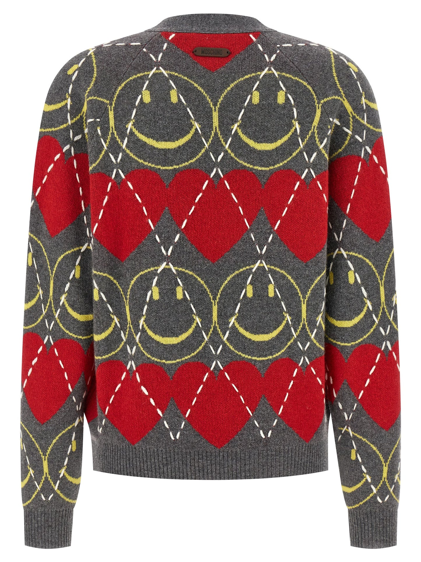 Moschino Multicolor Wool Cardigan