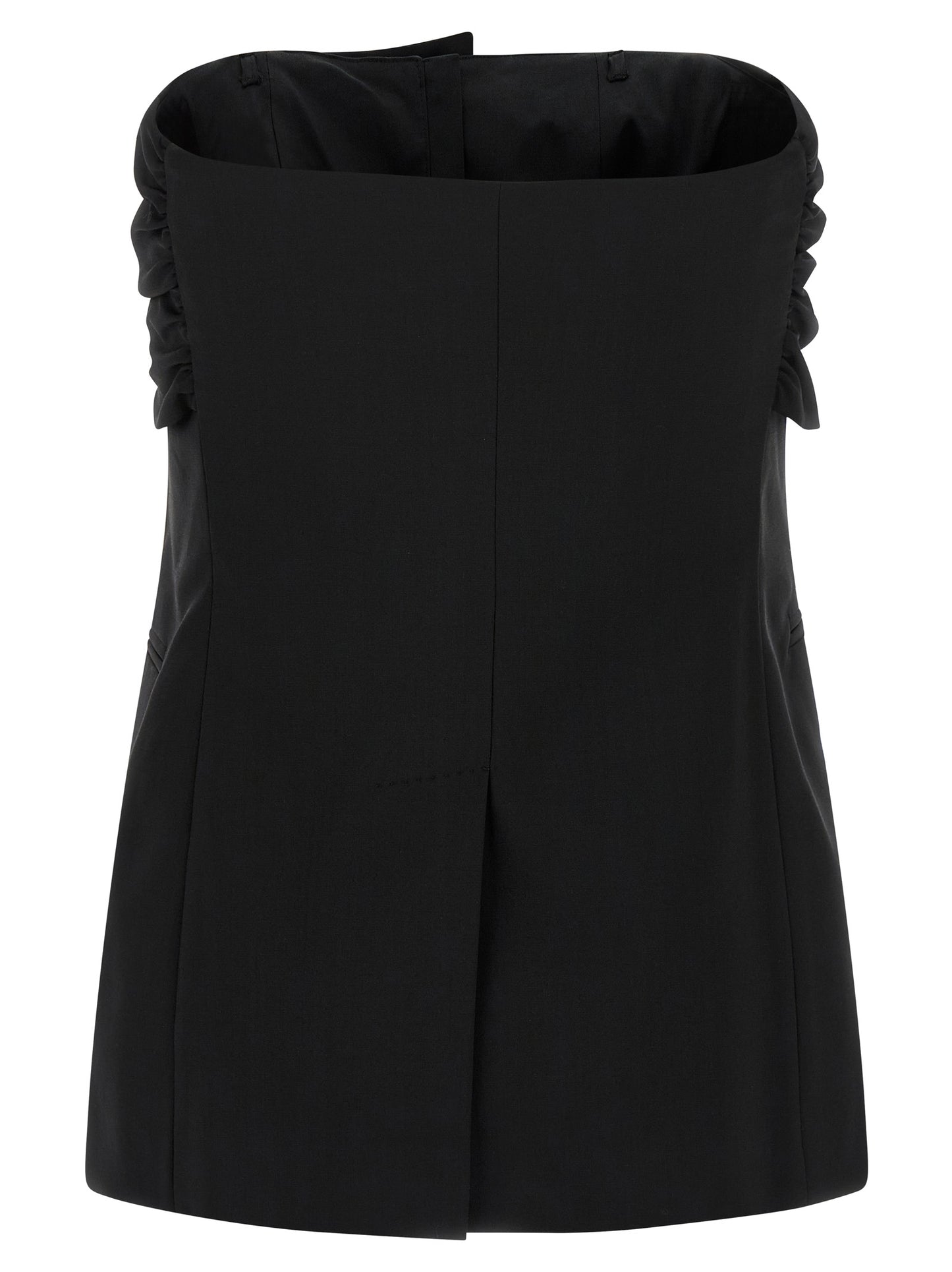 Max Mara Black Virgin Wool Tank Tops