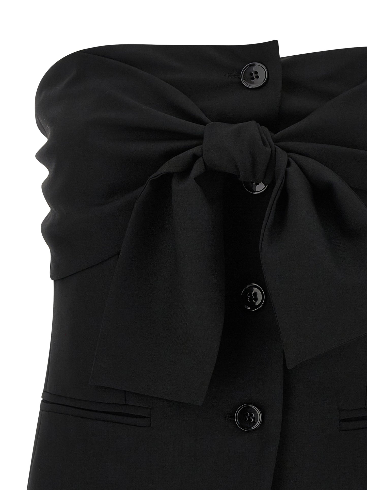 Max Mara Black Virgin Wool Tank Tops