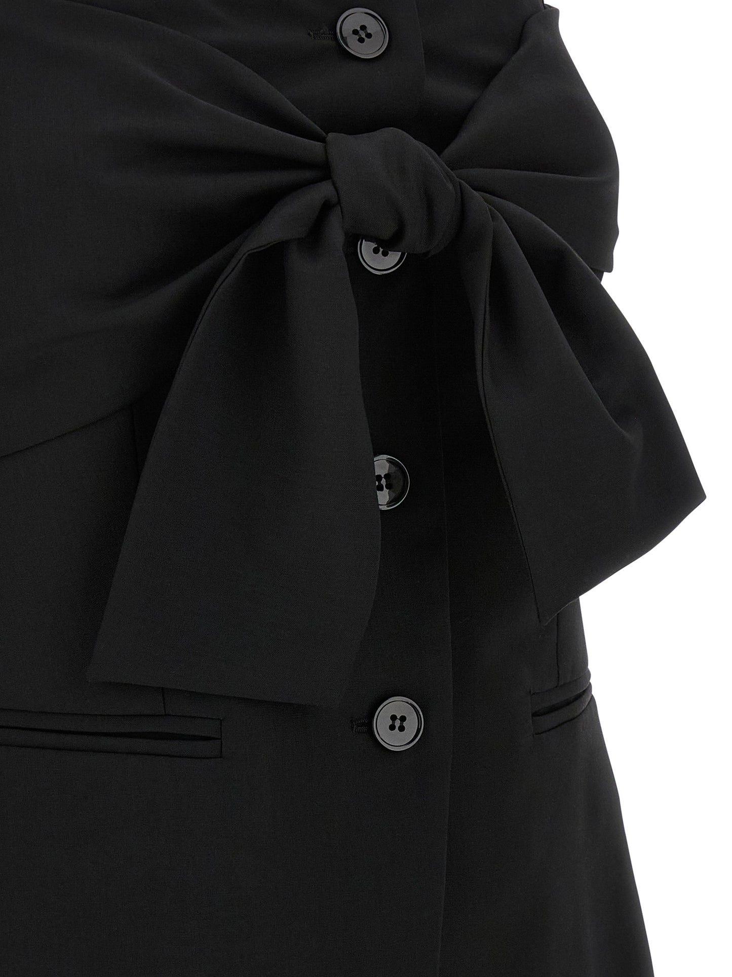 Max Mara Black Virgin Wool Tank Tops