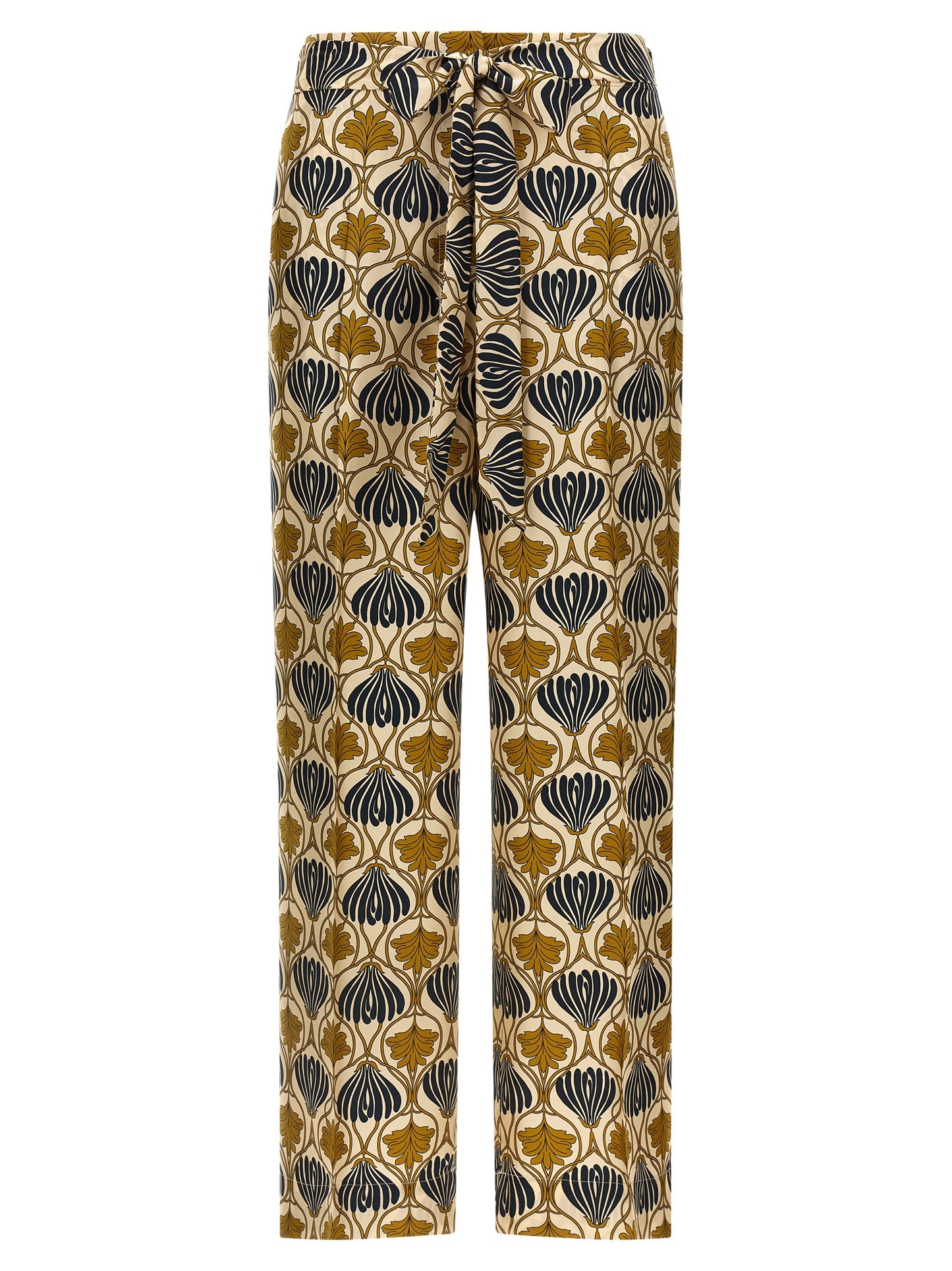 Max Mara Bicolor Silk Casual Pants