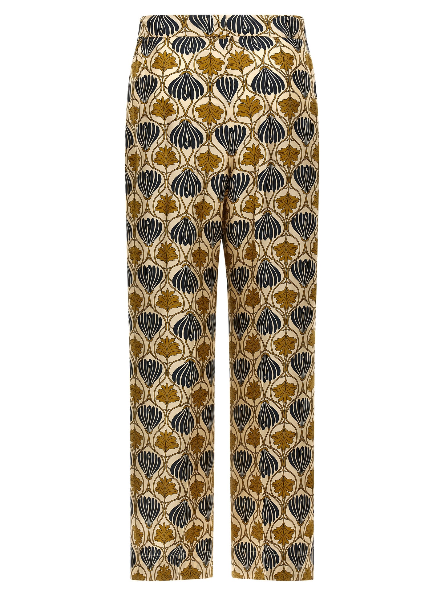 Max Mara Bicolor Silk Casual Pants