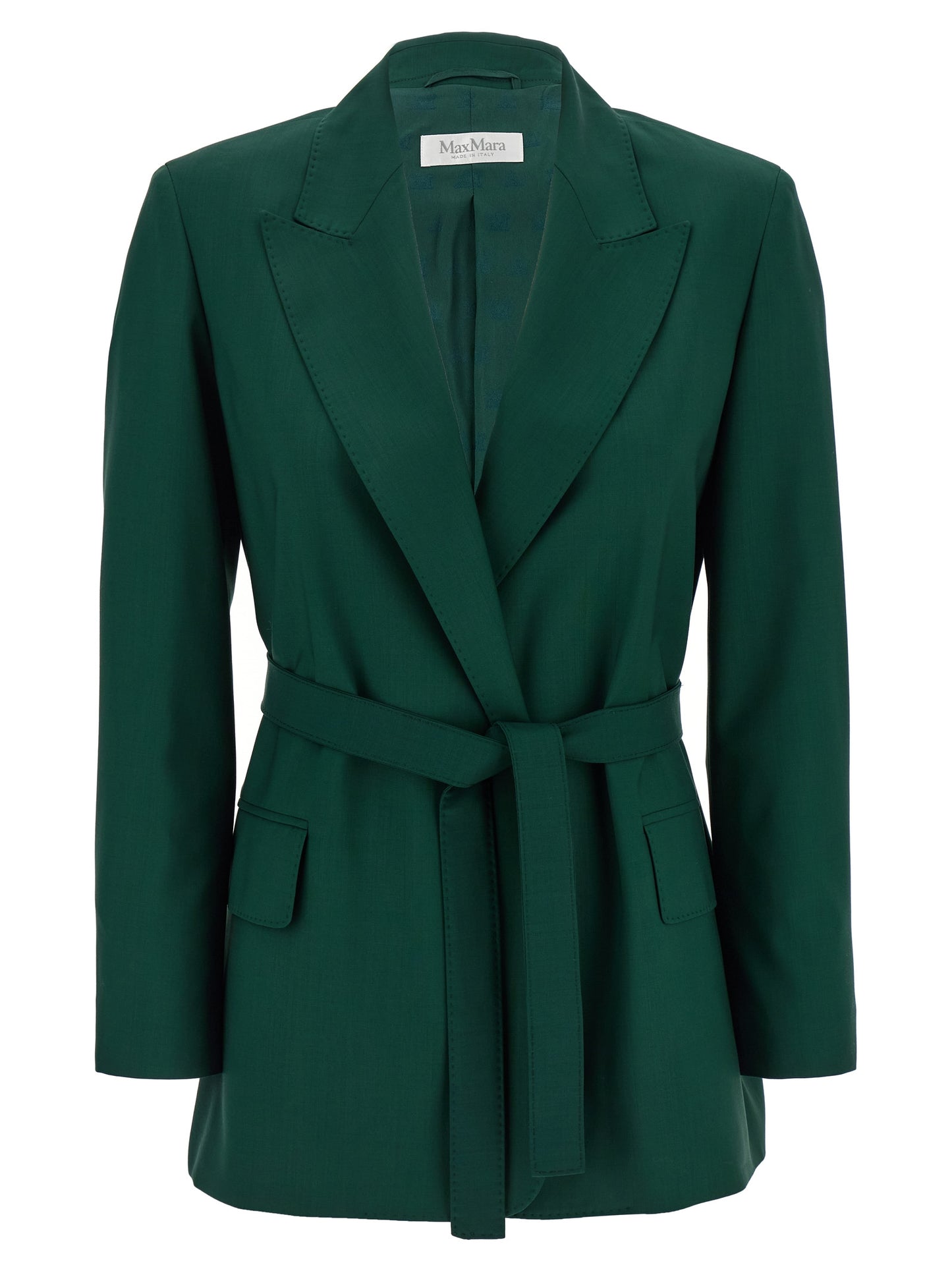 Max Mara Bicolor Virgin Wool Blazer