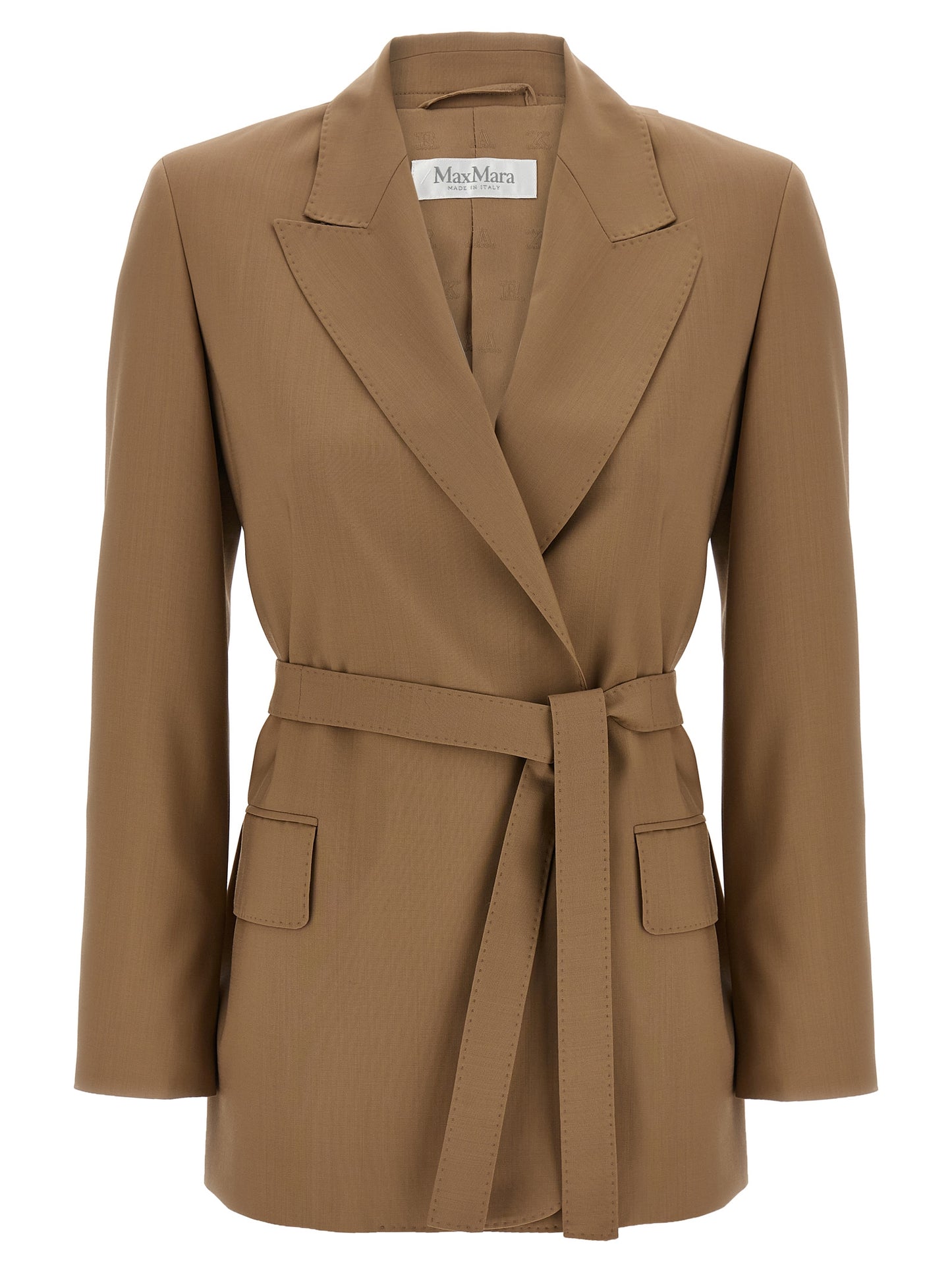 Max Mara Brown Virgin Wool Blazer