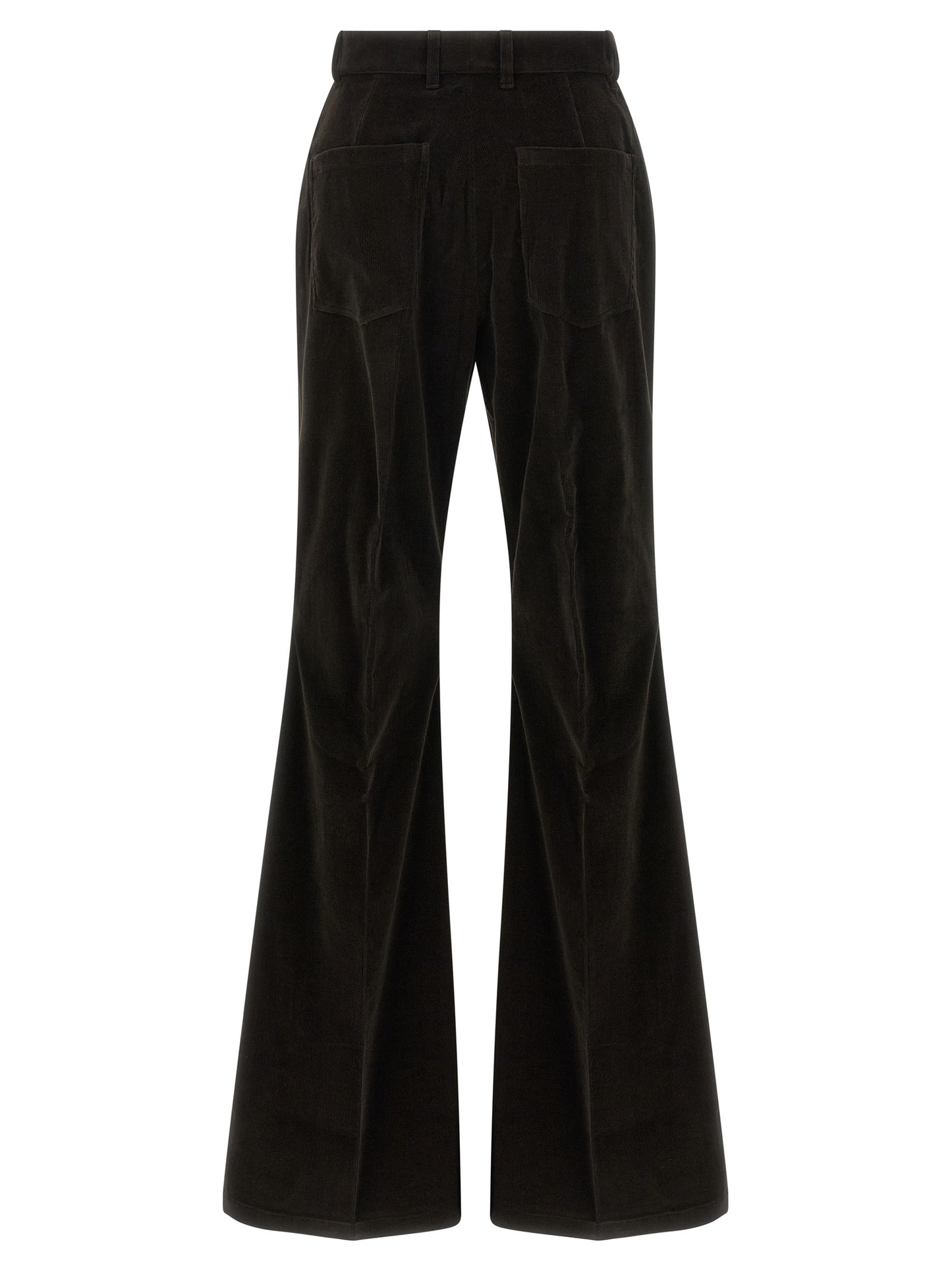 Ferragamo Brown Cotton Flared Pants