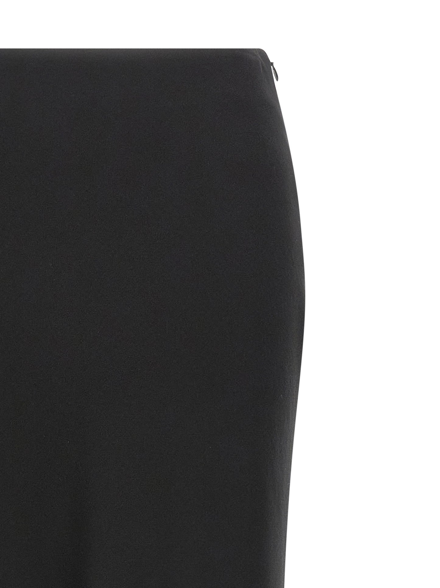 Alessandra Rich Black Virgin Wool Mini Skirt