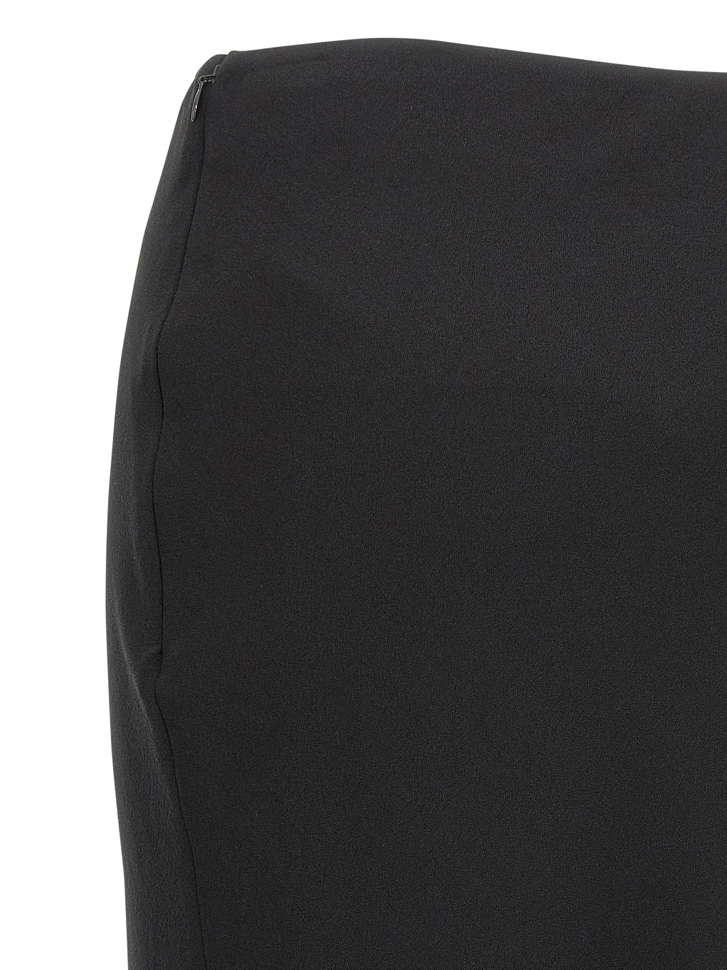 Alessandra Rich Black Virgin Wool Mini Skirt