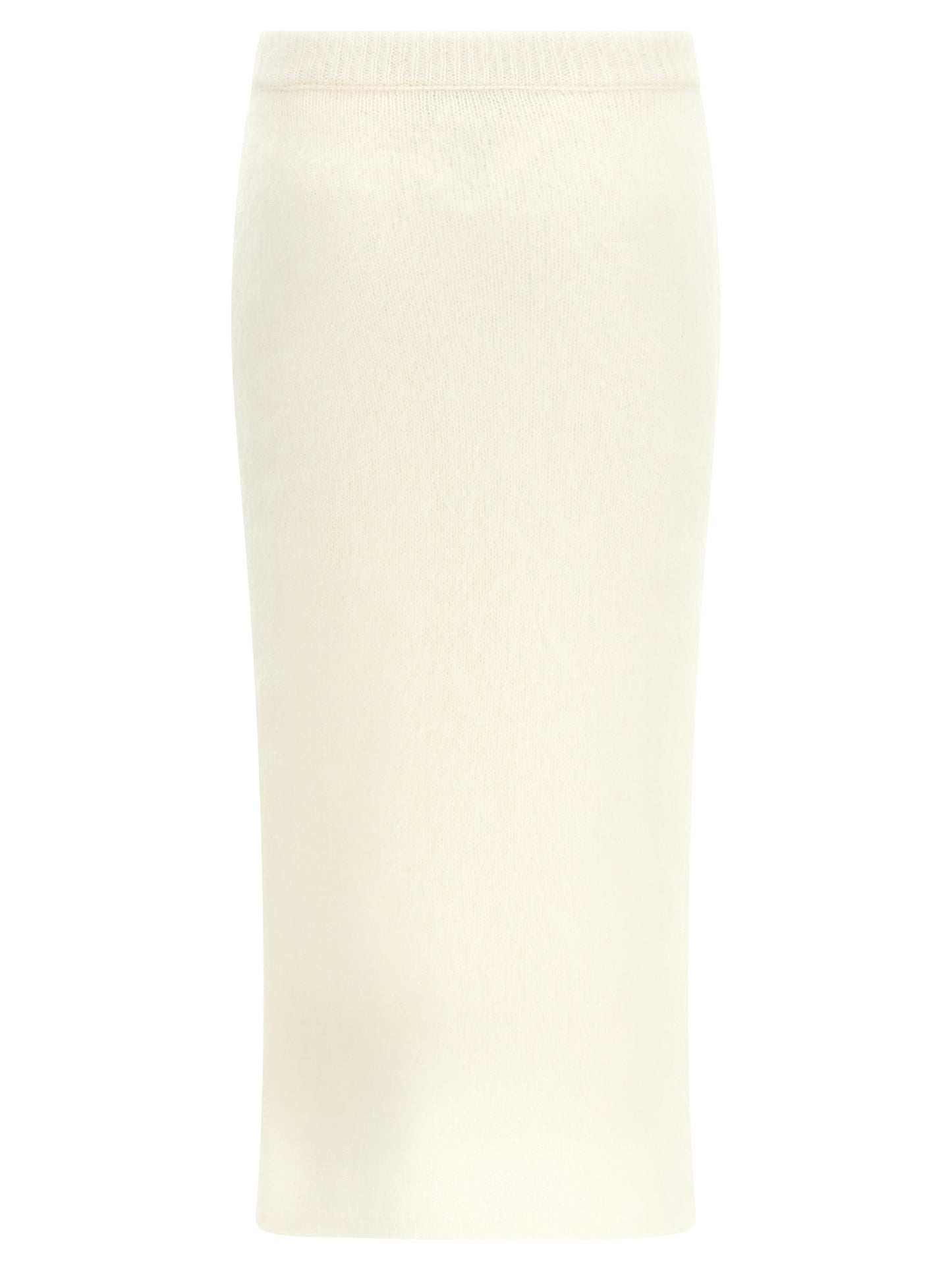 Alessandra Rich White Other Fibres Midi Skirt