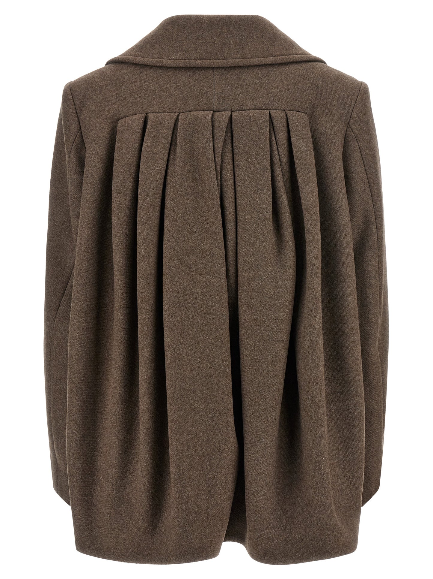 Dries Van Noten Brown Wool Coat