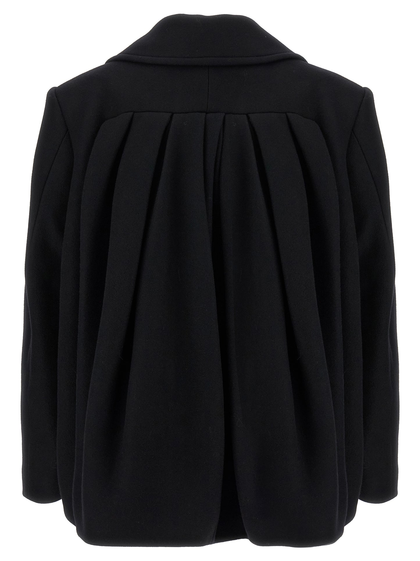 Dries Van Noten Black Wool Coat