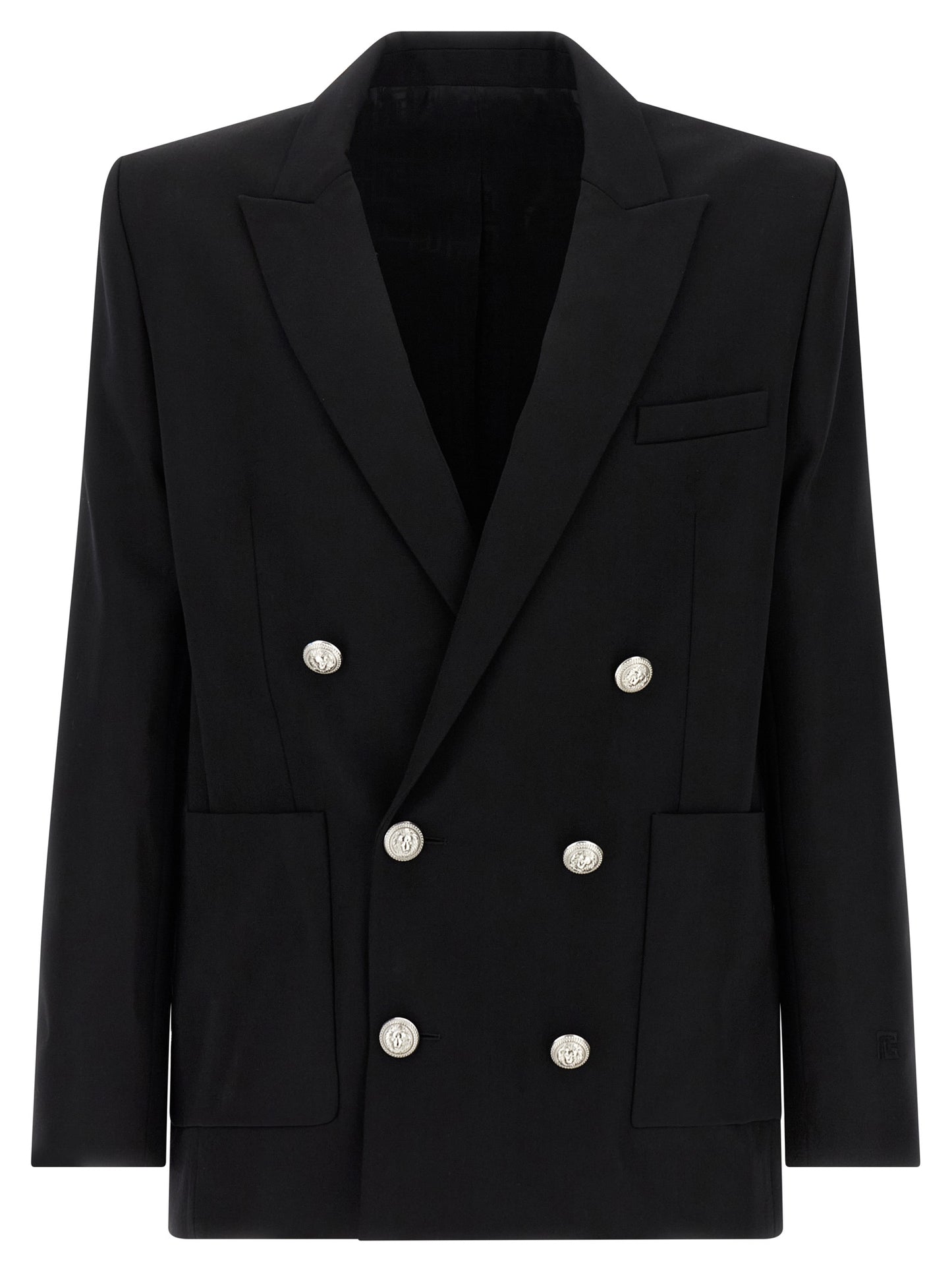Balmain Black Virgin Wool Blazer