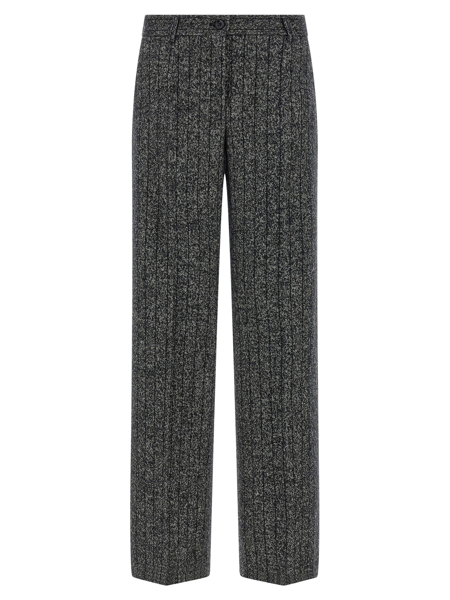 Dolce & Gabbana Bicolor Virgin Wool Casual Pants