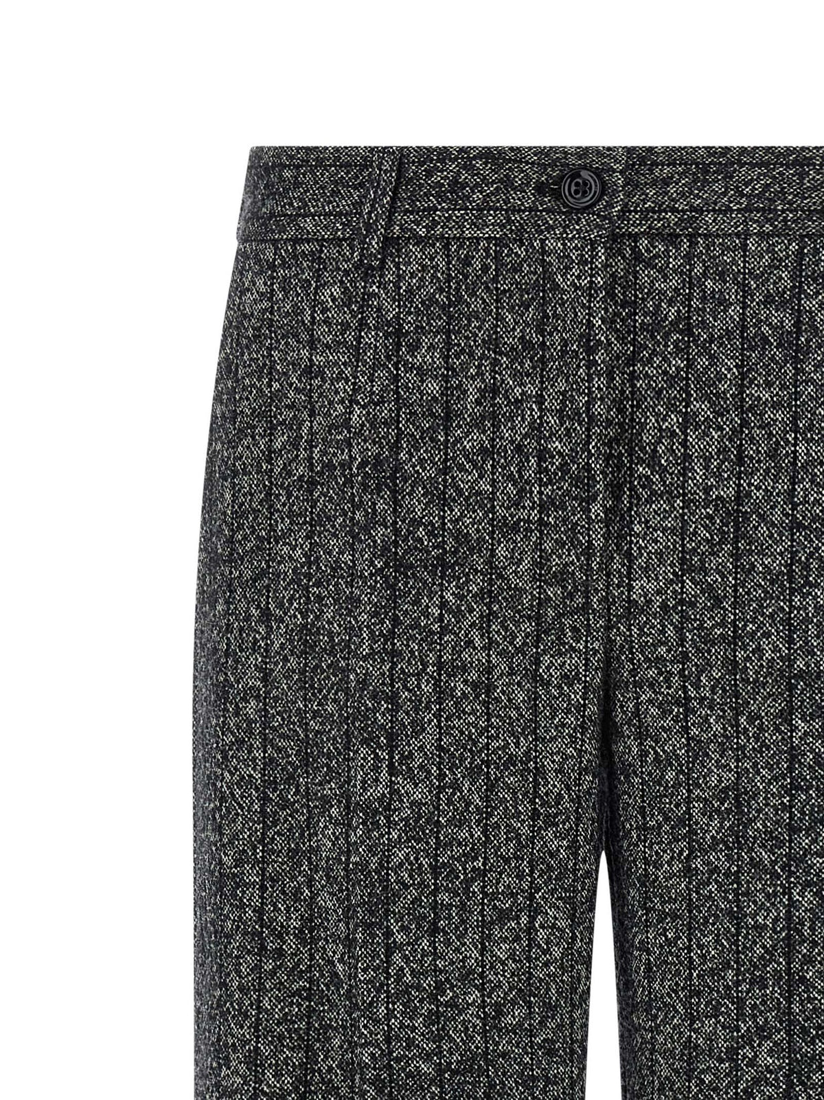 Dolce & Gabbana Bicolor Virgin Wool Casual Pants